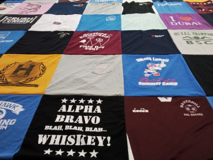 T-shirt quilt featuring maverhill pal soccer by Stephanie from MA