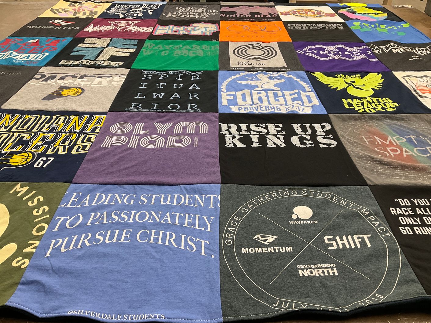 T-shirt quilt from indiana university by Kyle from TN