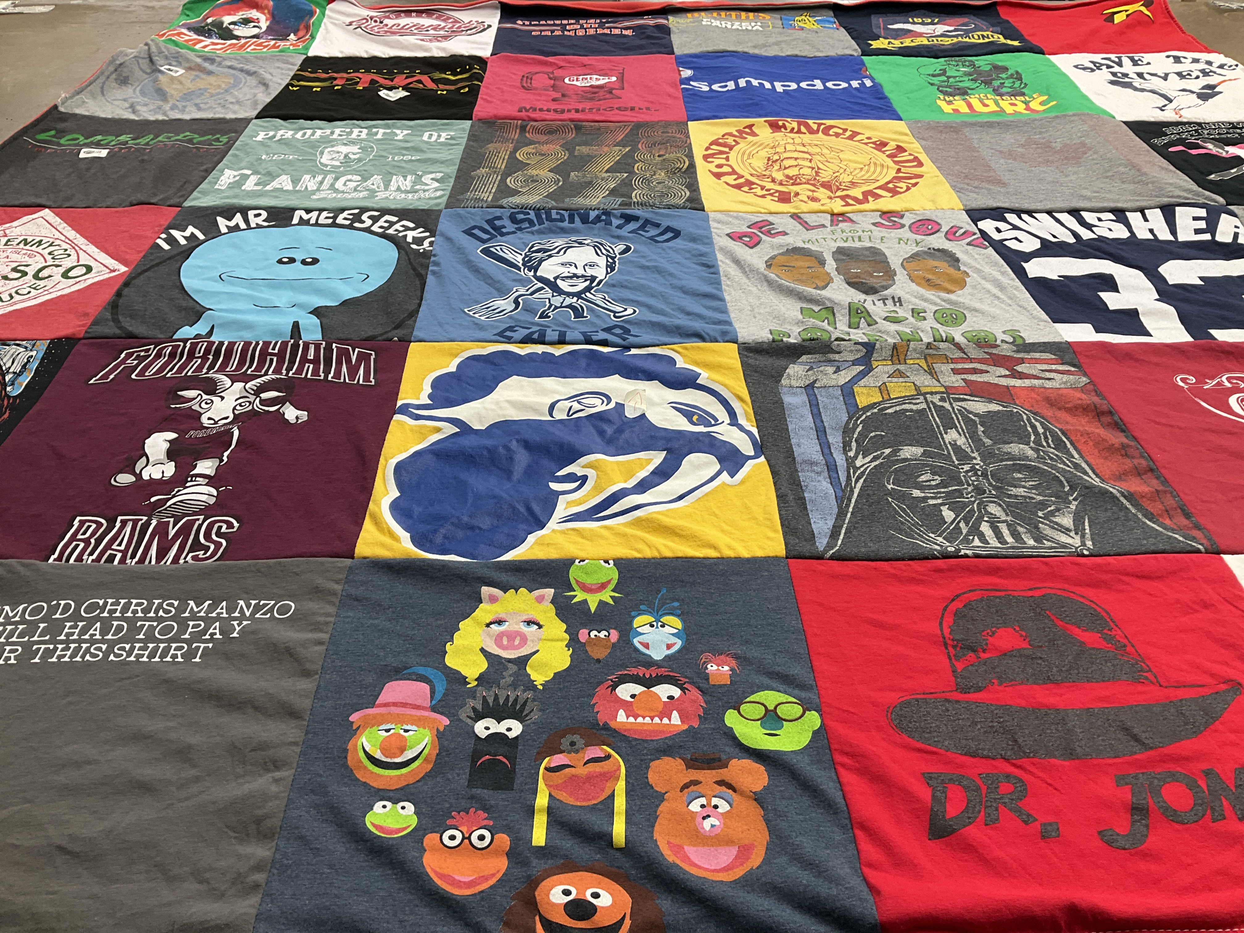 T-shirt quilt from fordham university by FERDINANDO from NJ