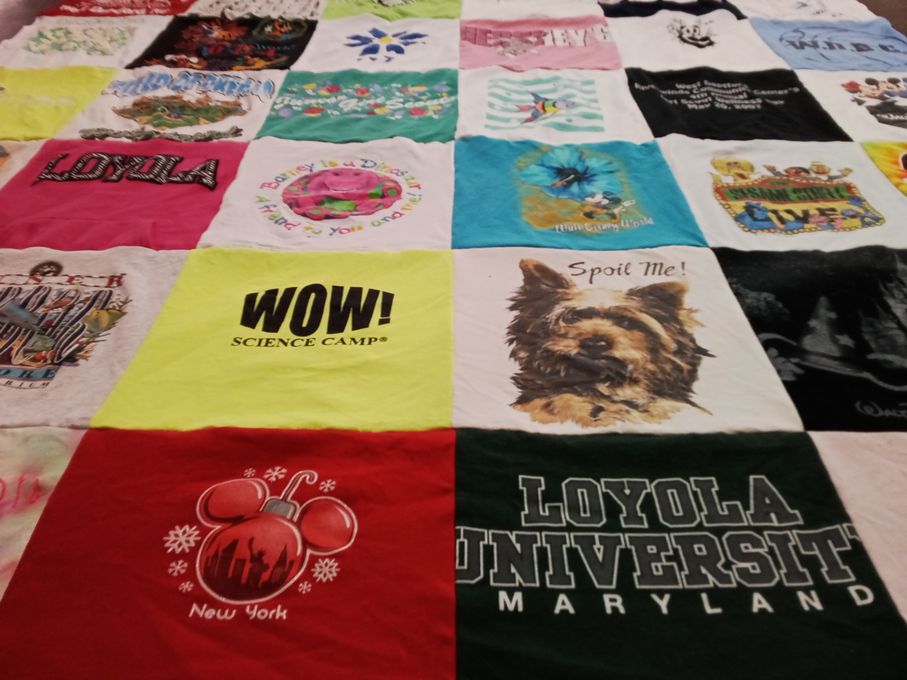 T-shirt quilt from loyola university maryland by Rebecca  from NJ