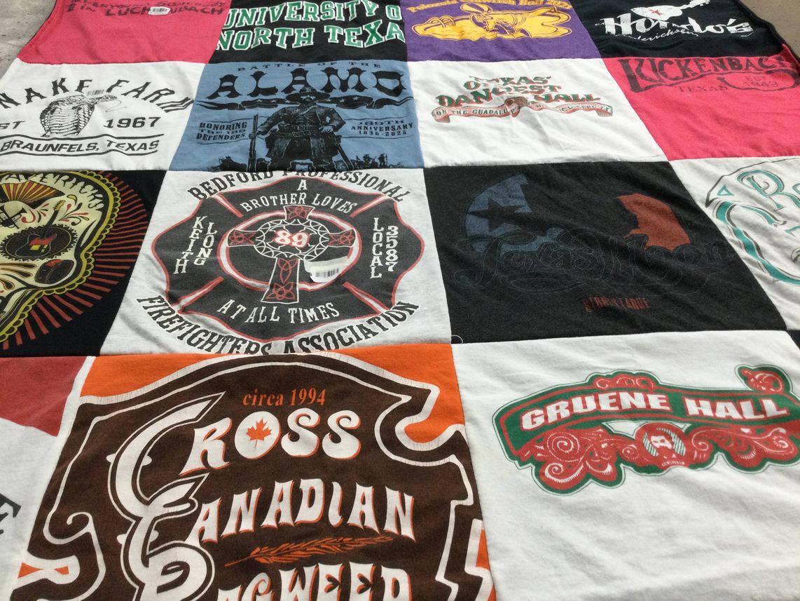 T-shirt quilt from university of north texas by Mandy from TX