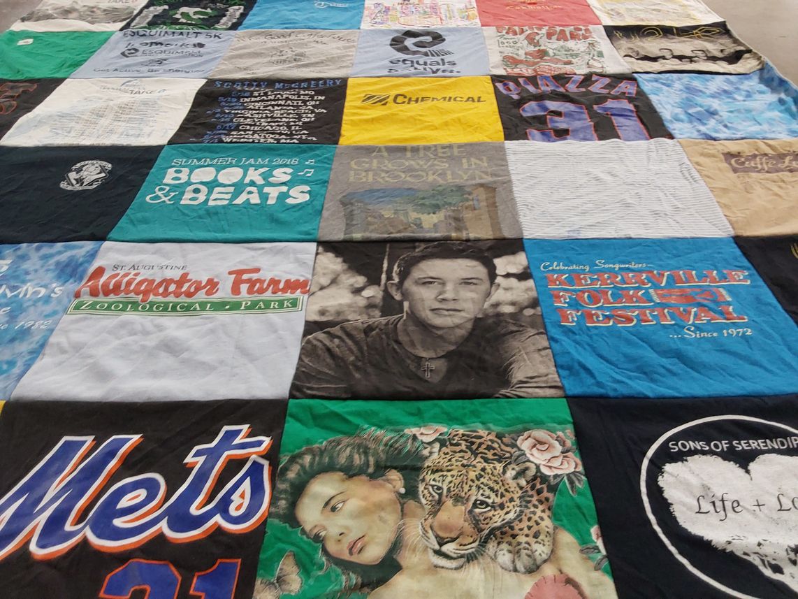 T-shirt quilt featuring new york mets by Ellen from NY