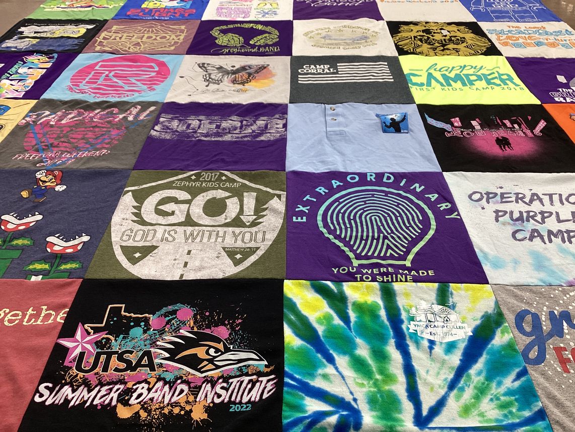 T-shirt quilt from the university of texas at san antonio by Nancy from TX