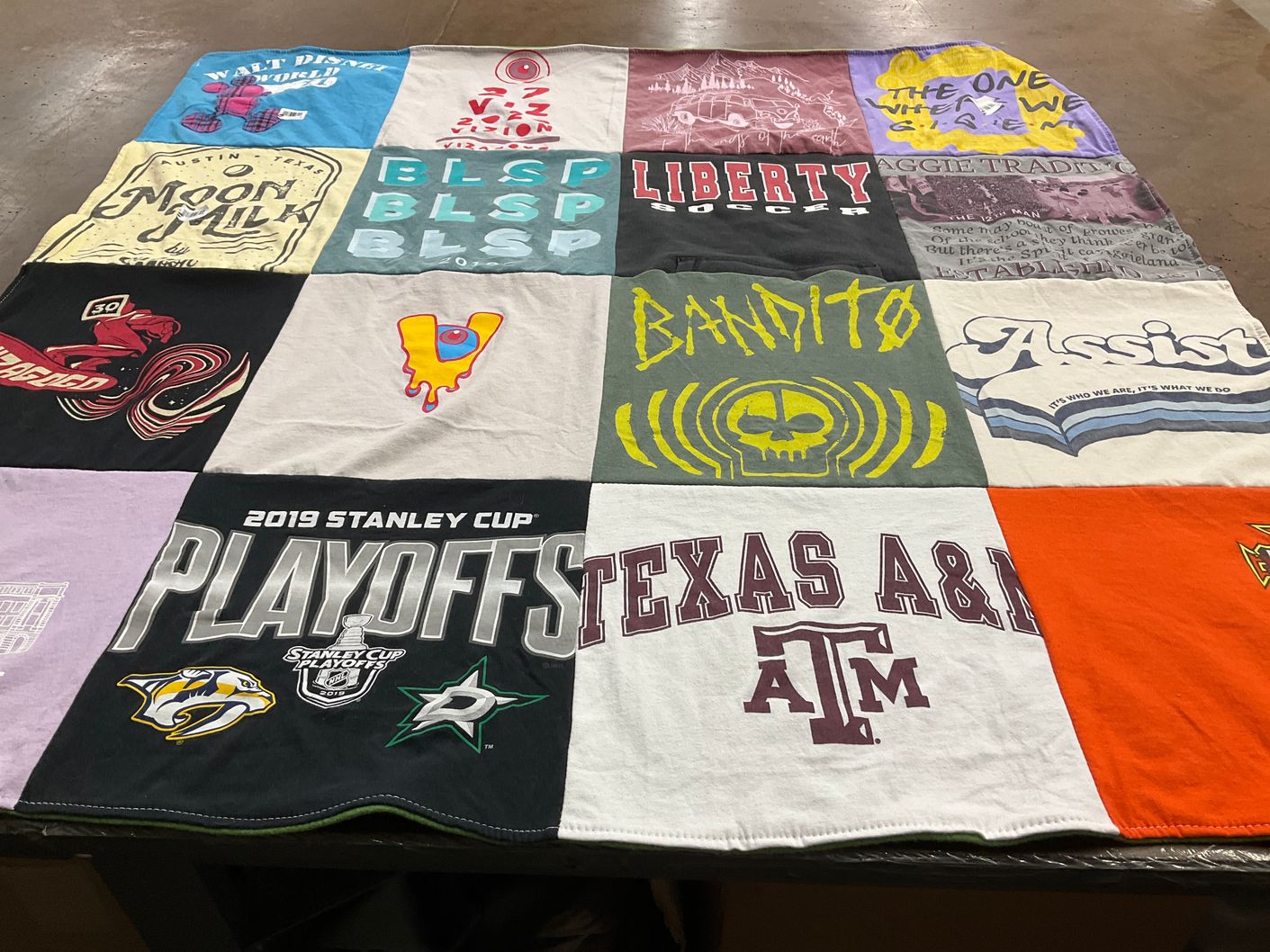 T-shirt quilt from texas a&m university by Elizabeth  from TX