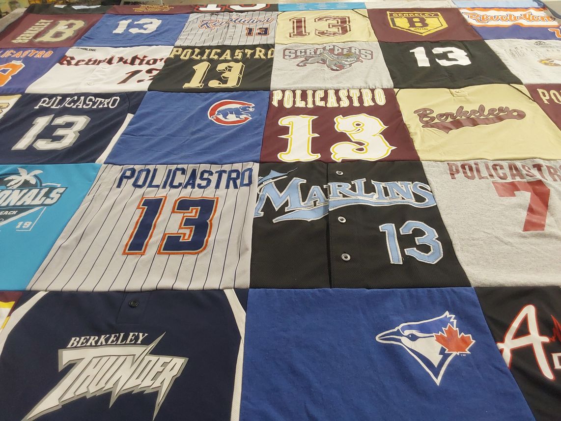 T-shirt quilt featuring berkeley thunder, cubs by Crystal from NJ