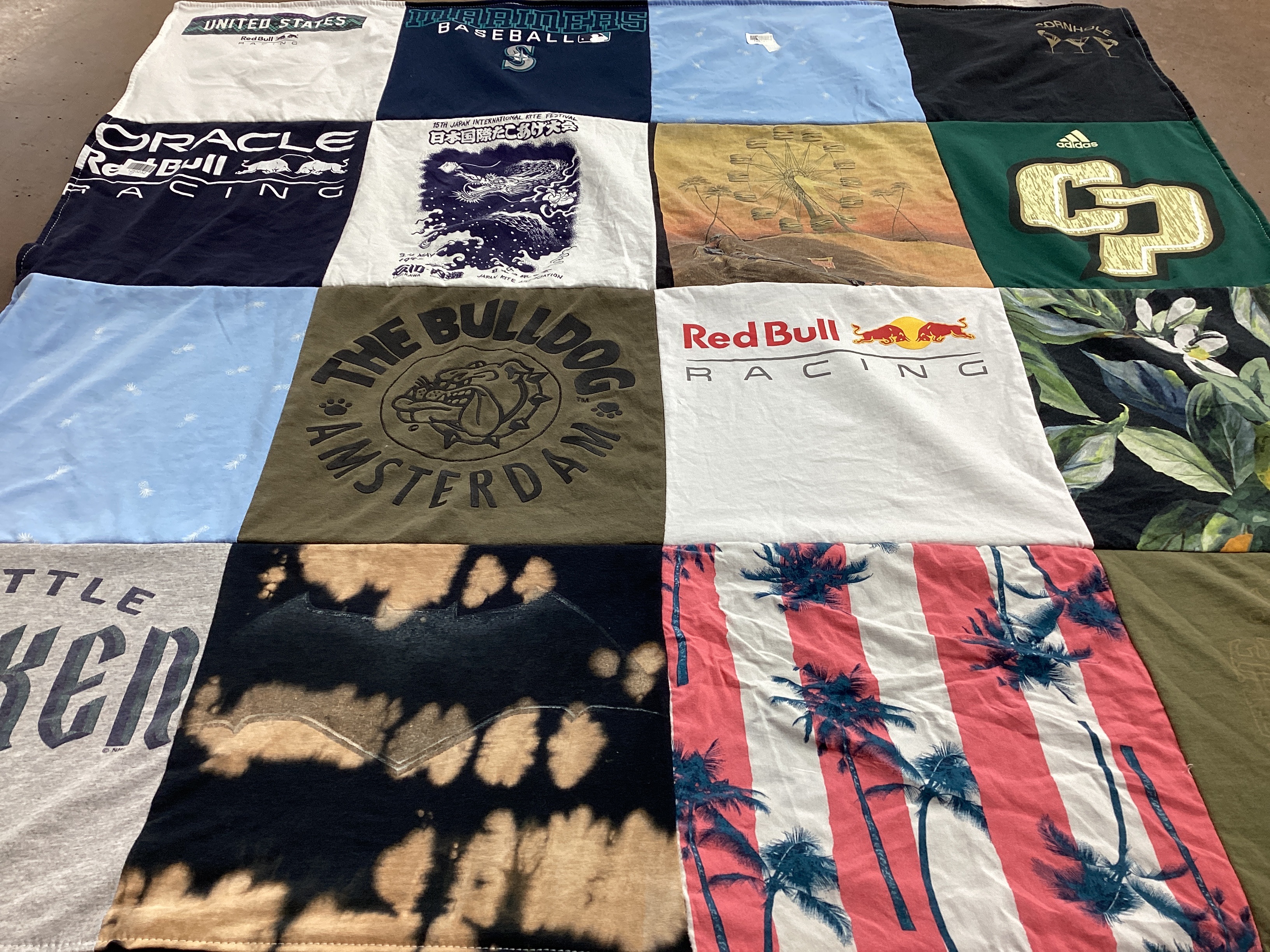 T-shirt quilt featuring seattle mariners by Tammy from WA