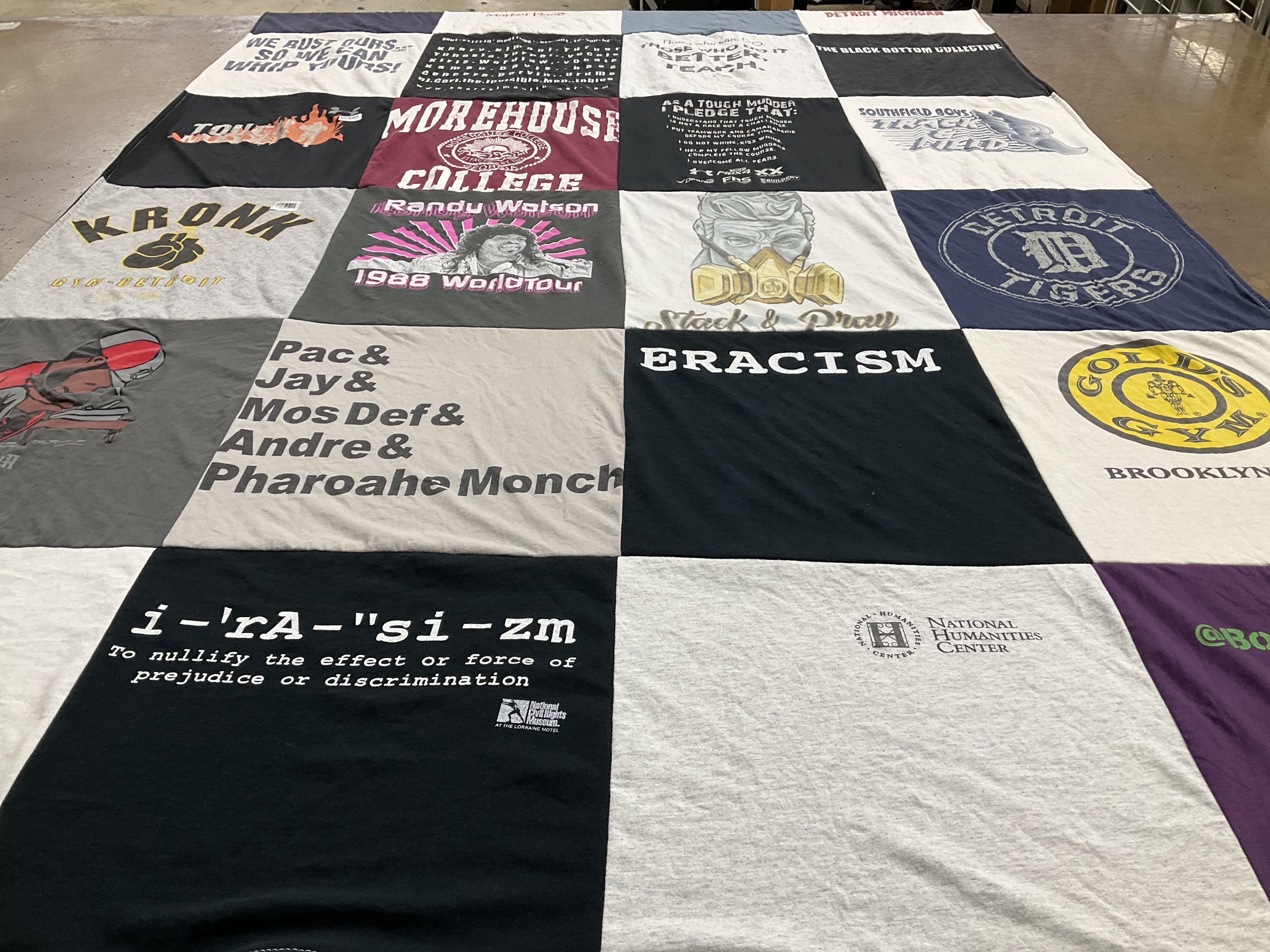 T-shirt quilt featuring detroit tigers by Angelique from MO