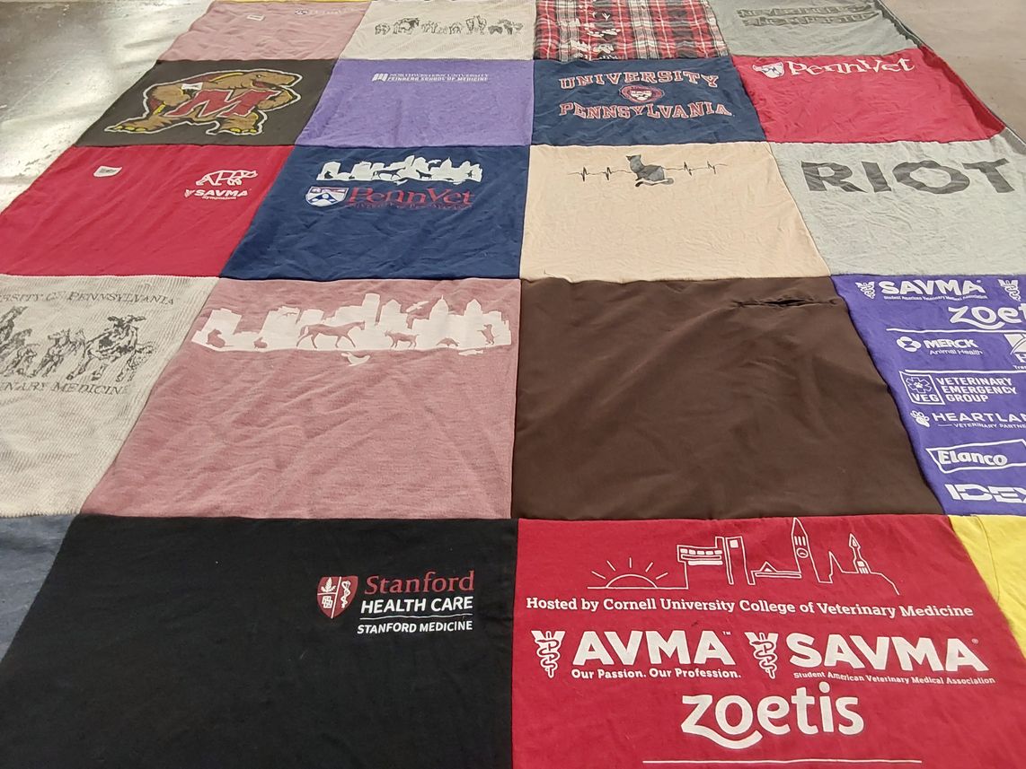 T-shirt quilt featuring university of maryland by Claire from NY