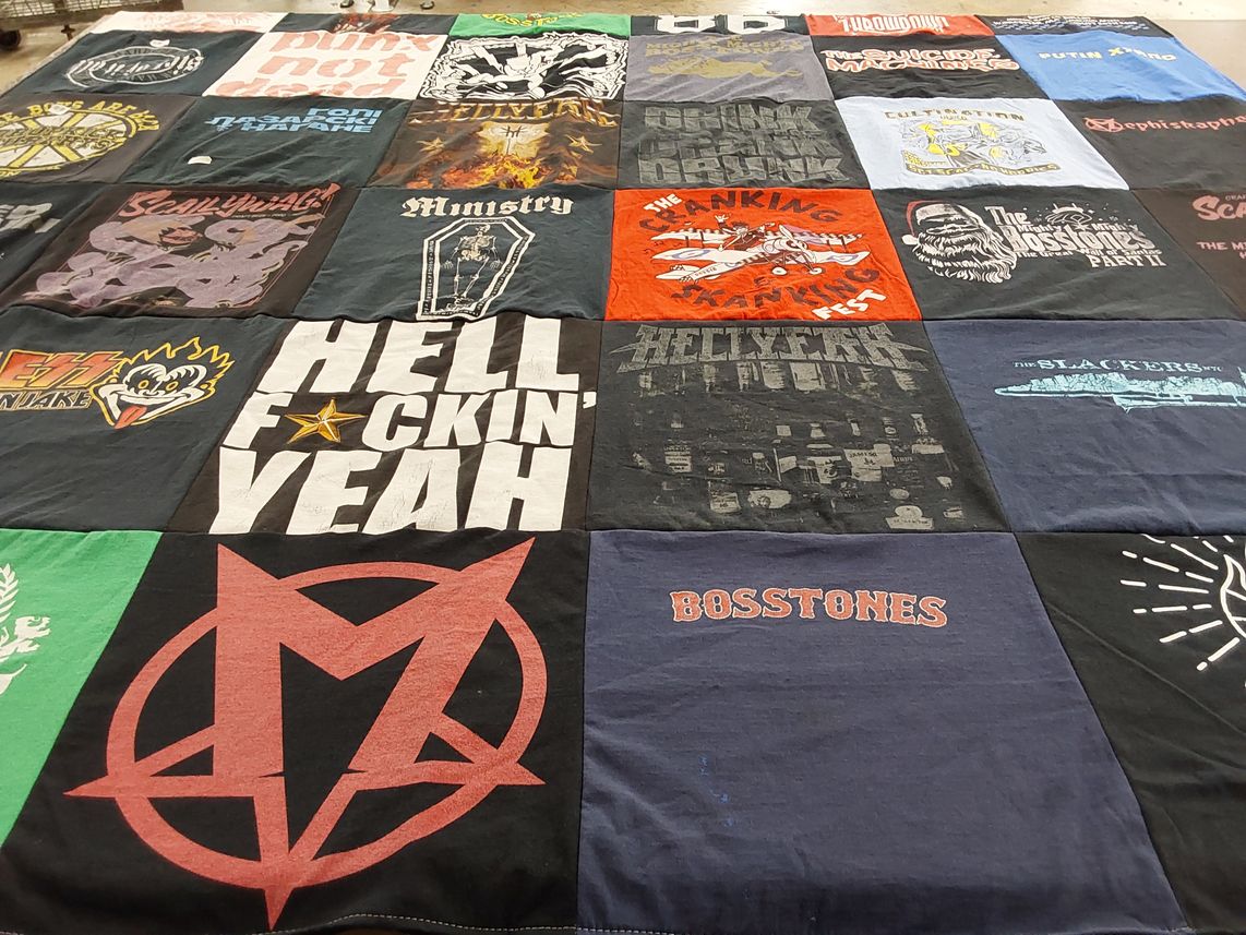 T-shirt quilt with music, concerts themes by Joseph  from IL