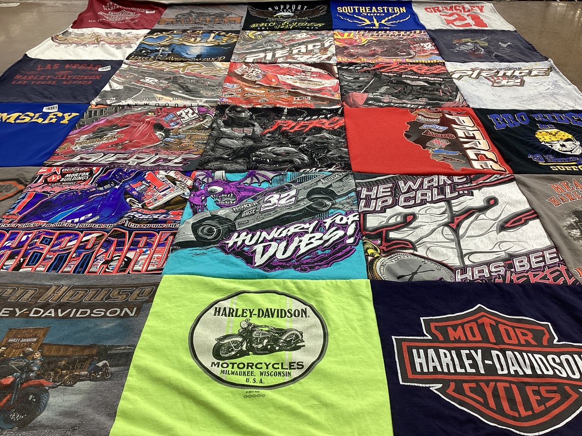 T-shirt quilt from southeastern university by Phoebe from IL