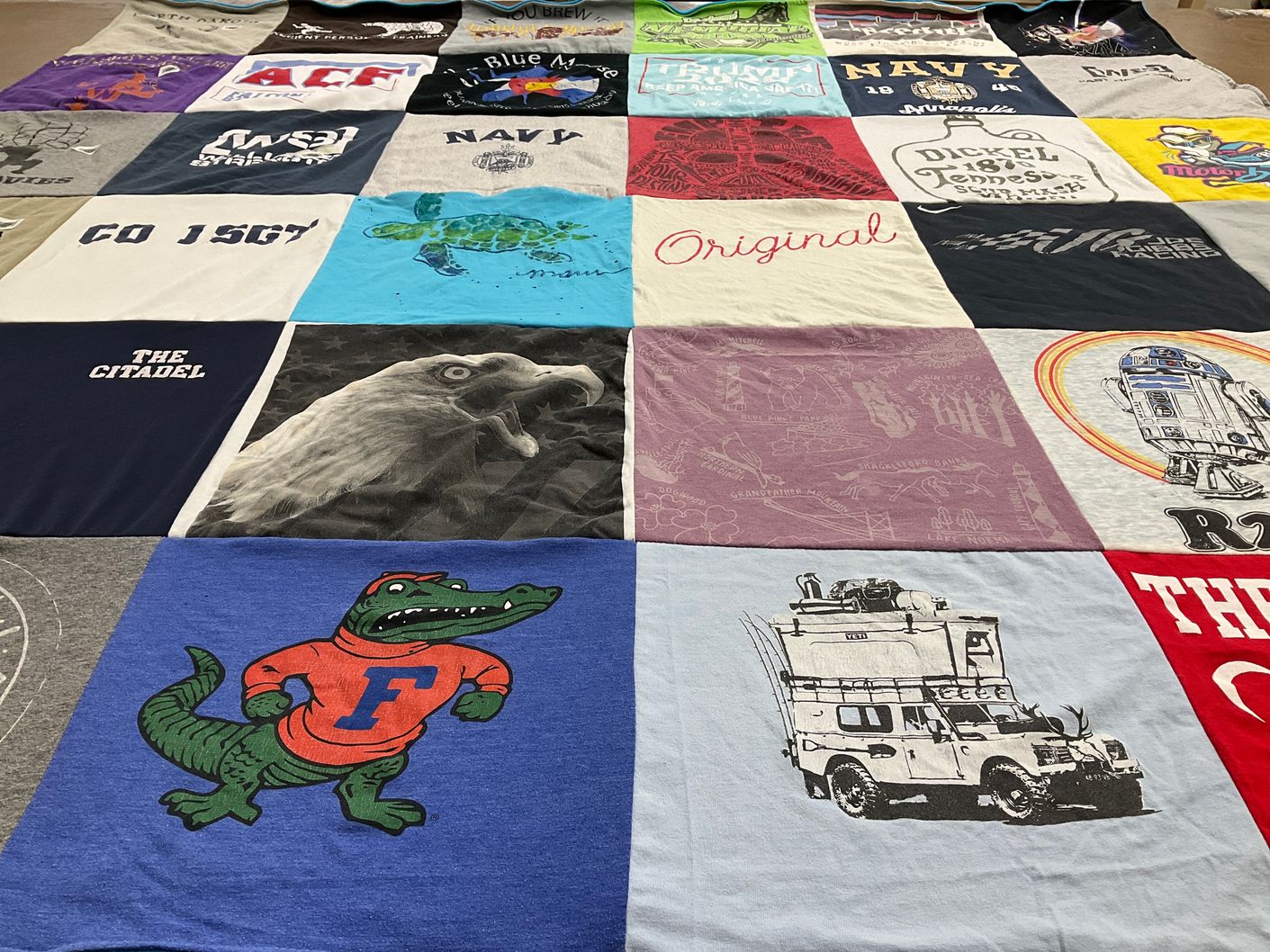 T-shirt quilt featuring university of florida gators by Emily from SC