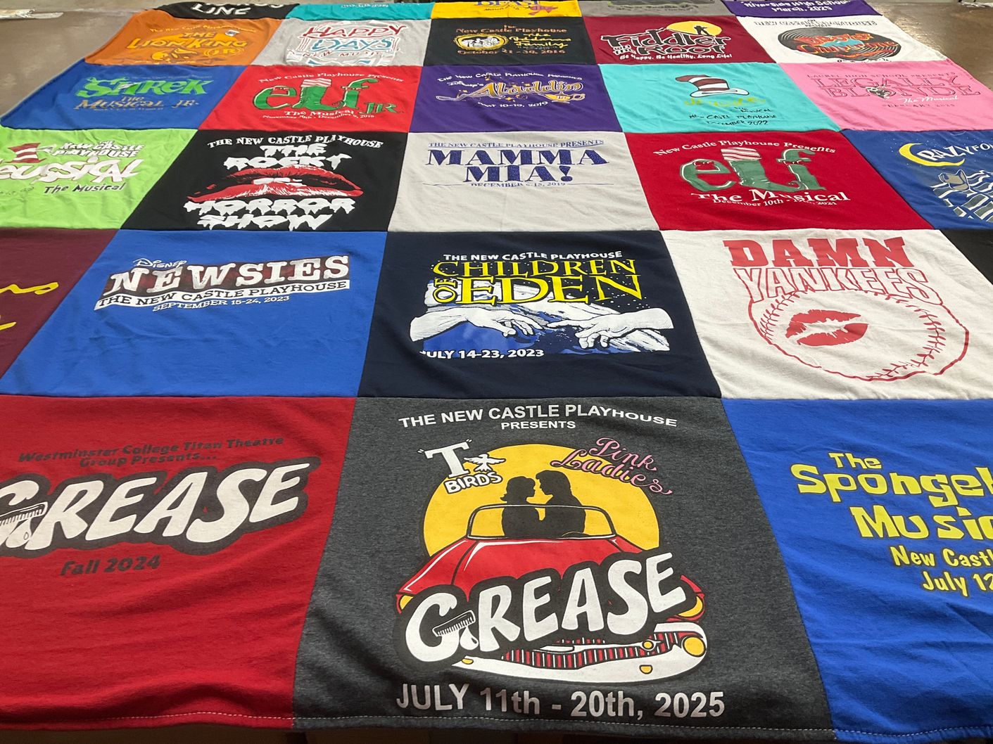 T-shirt quilt from westminster college by Amee from PA