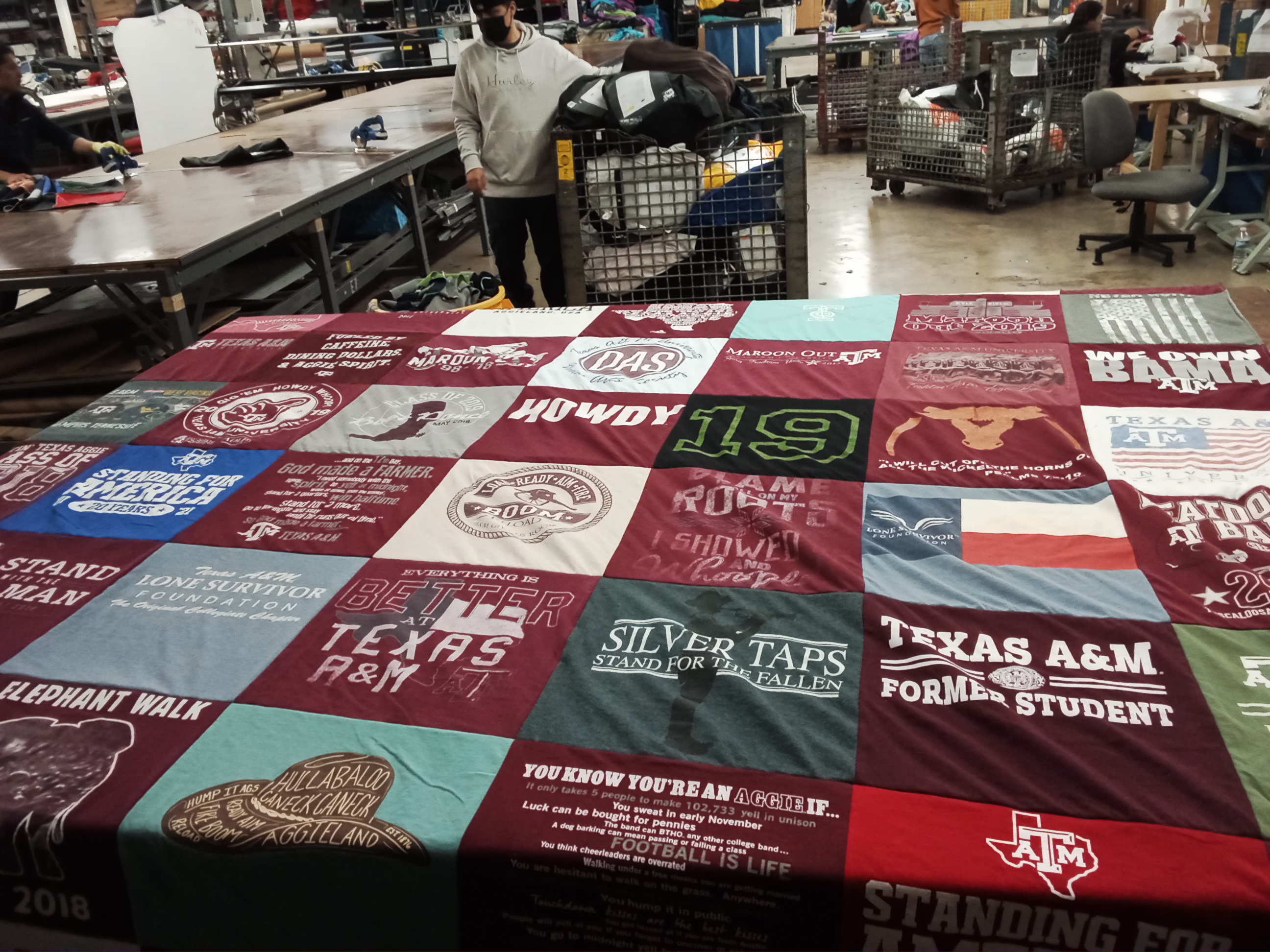 T-shirt quilt from texas a&m university by Amanda from TX