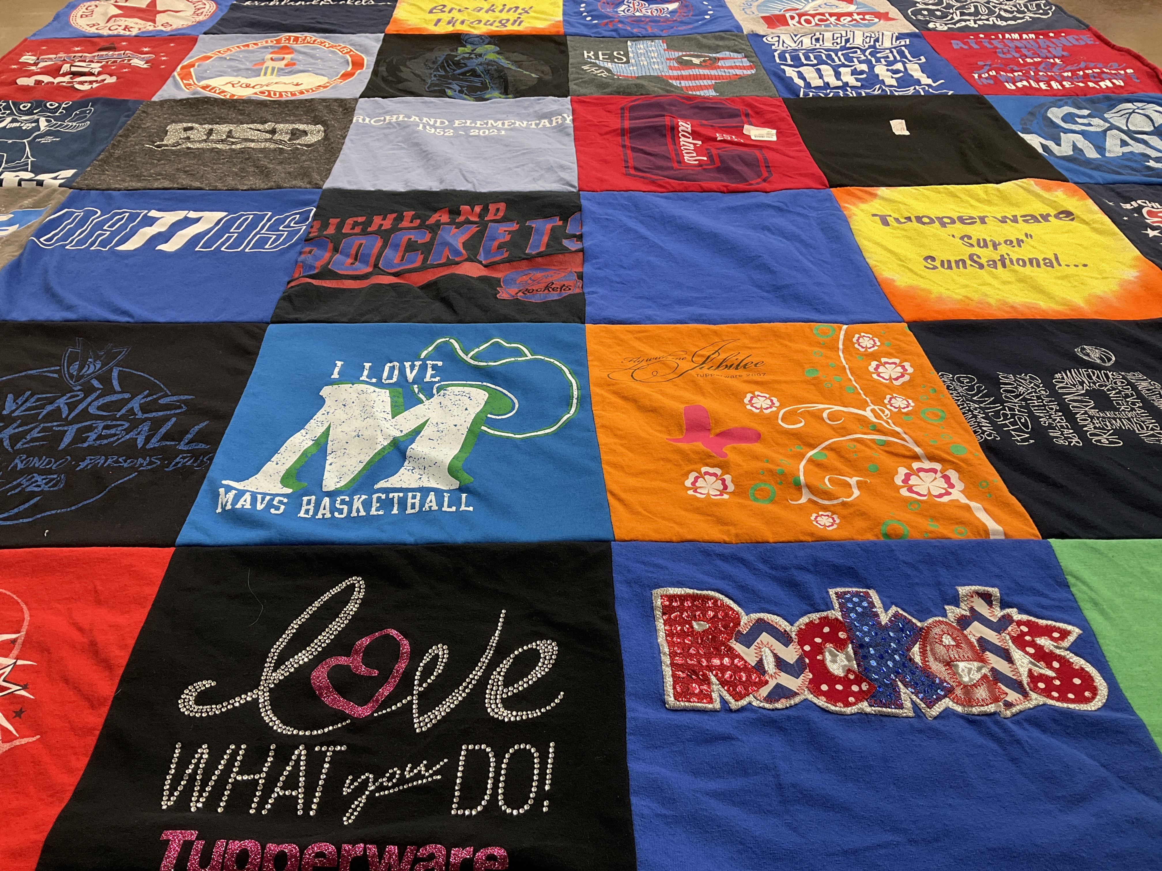 T-shirt quilt featuring mavericks basketball by Andtya from TX