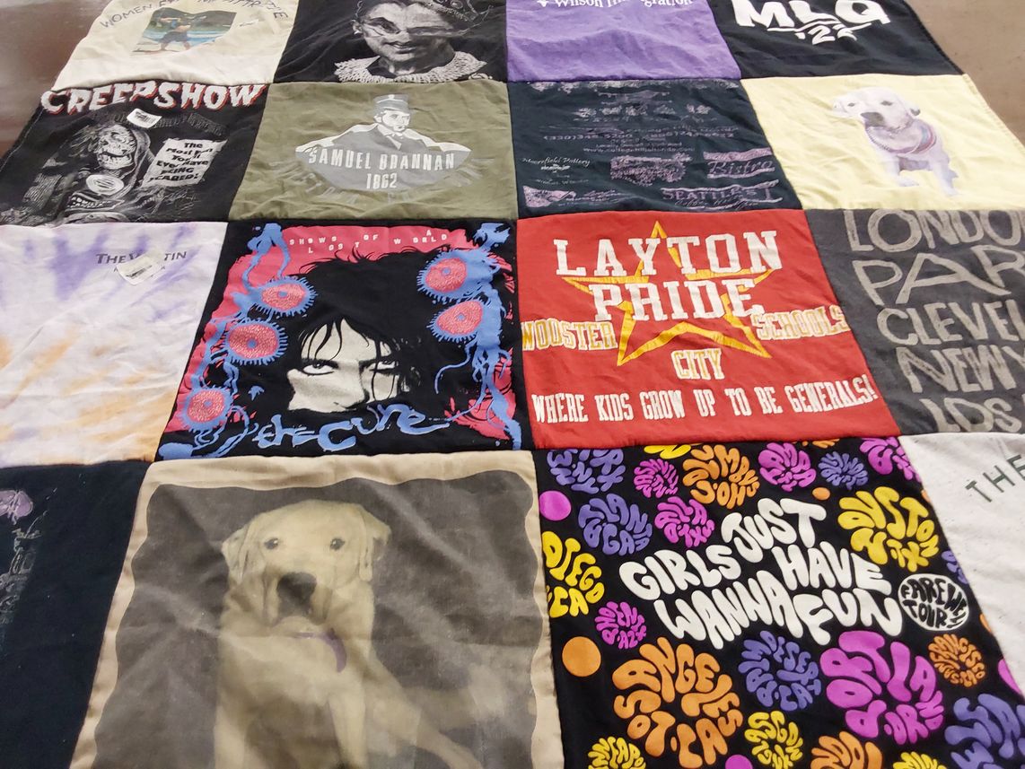 T-shirt quilt from wooster schools by Alexandra from CA