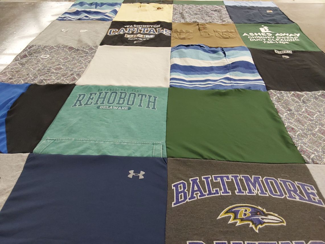 T-shirt quilt featuring baltimore ravens by Deborah  from MD