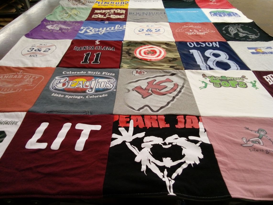T-shirt quilt featuring kansas city royals by Jennifer from MO