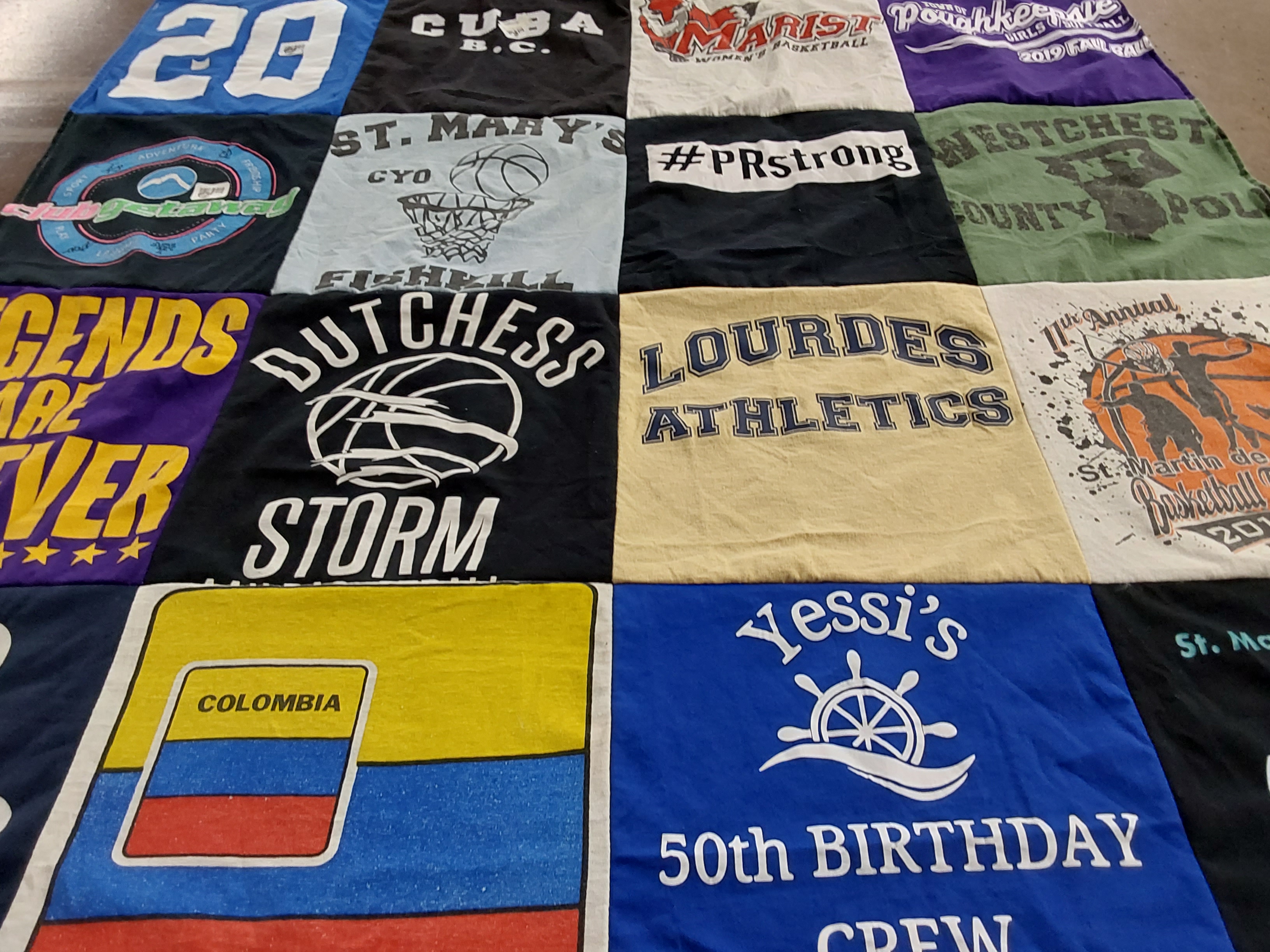 T-shirt quilt featuring dutchess storm by Martha from NY
