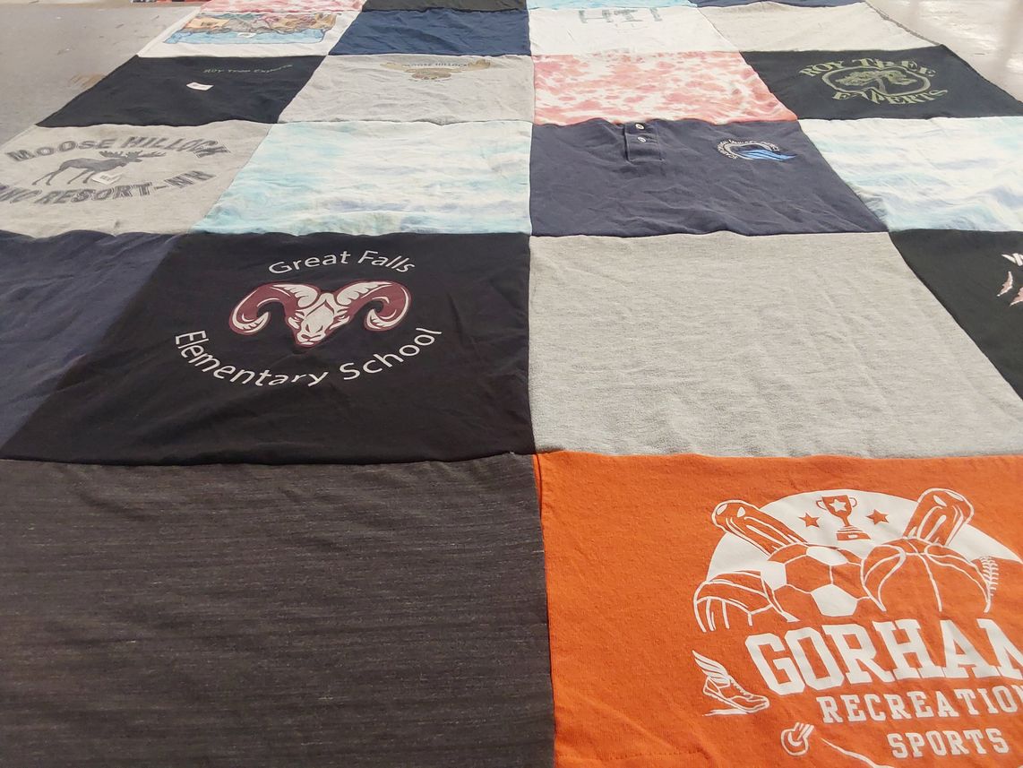 T-shirt quilt featuring gorham recreation sports by Emily from ME