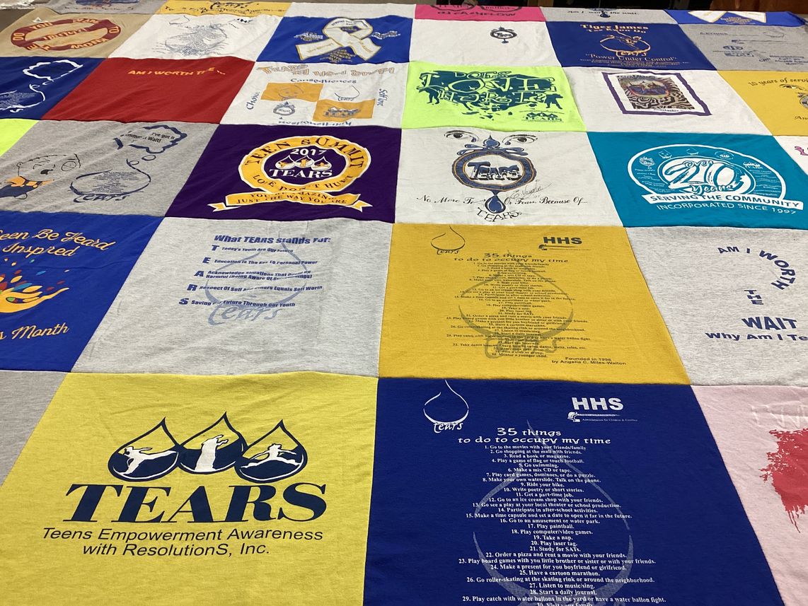 T-shirt quilt from hhs by Angelia from AL