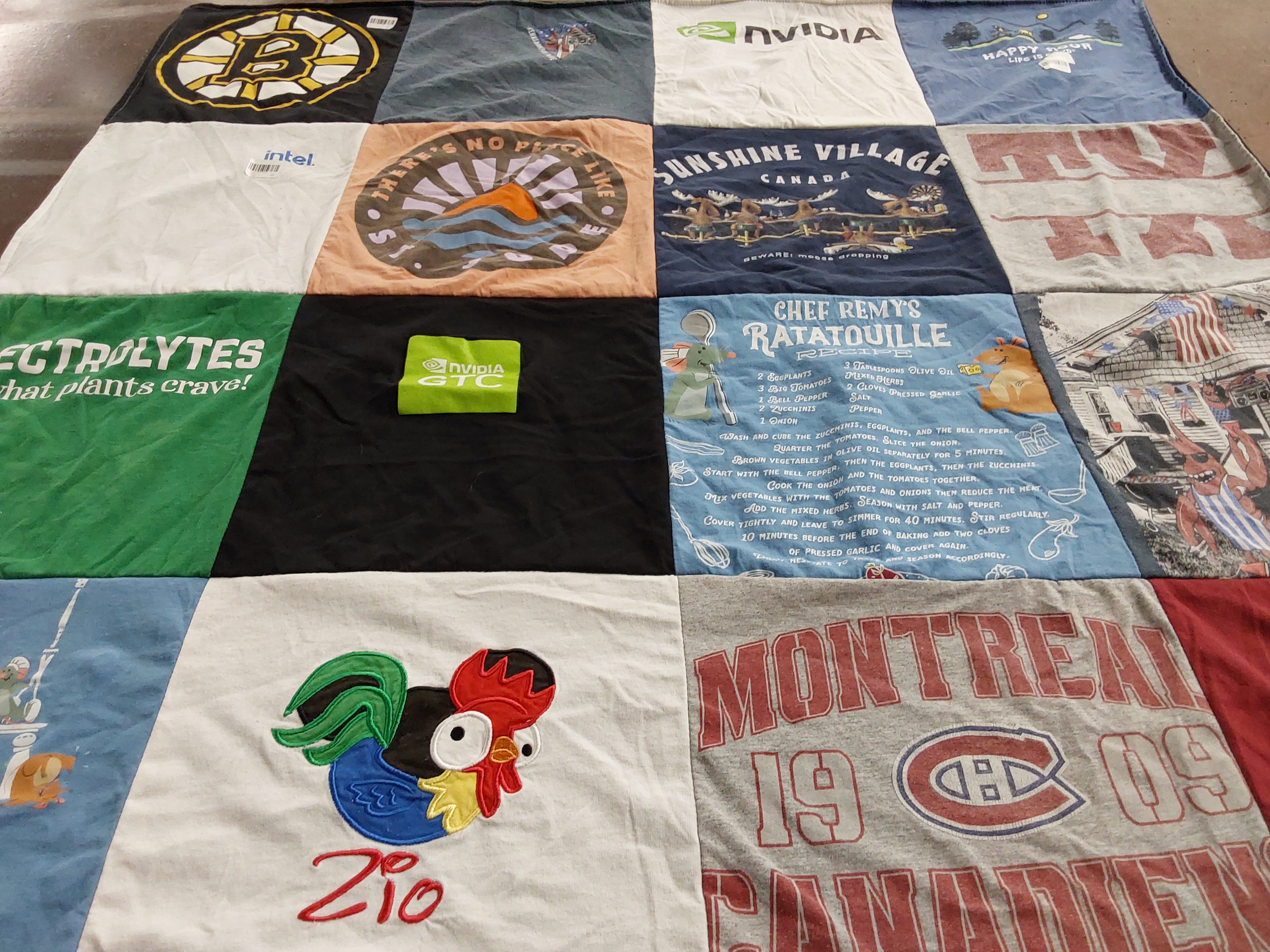 T-shirt quilt featuring montreal canadiens by Ilayda from TX