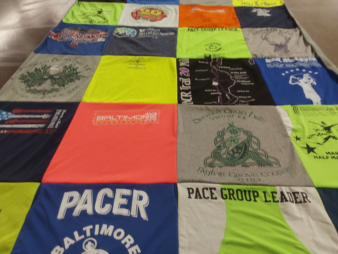 T-shirt quilt from taylor grove college by Monica from MD