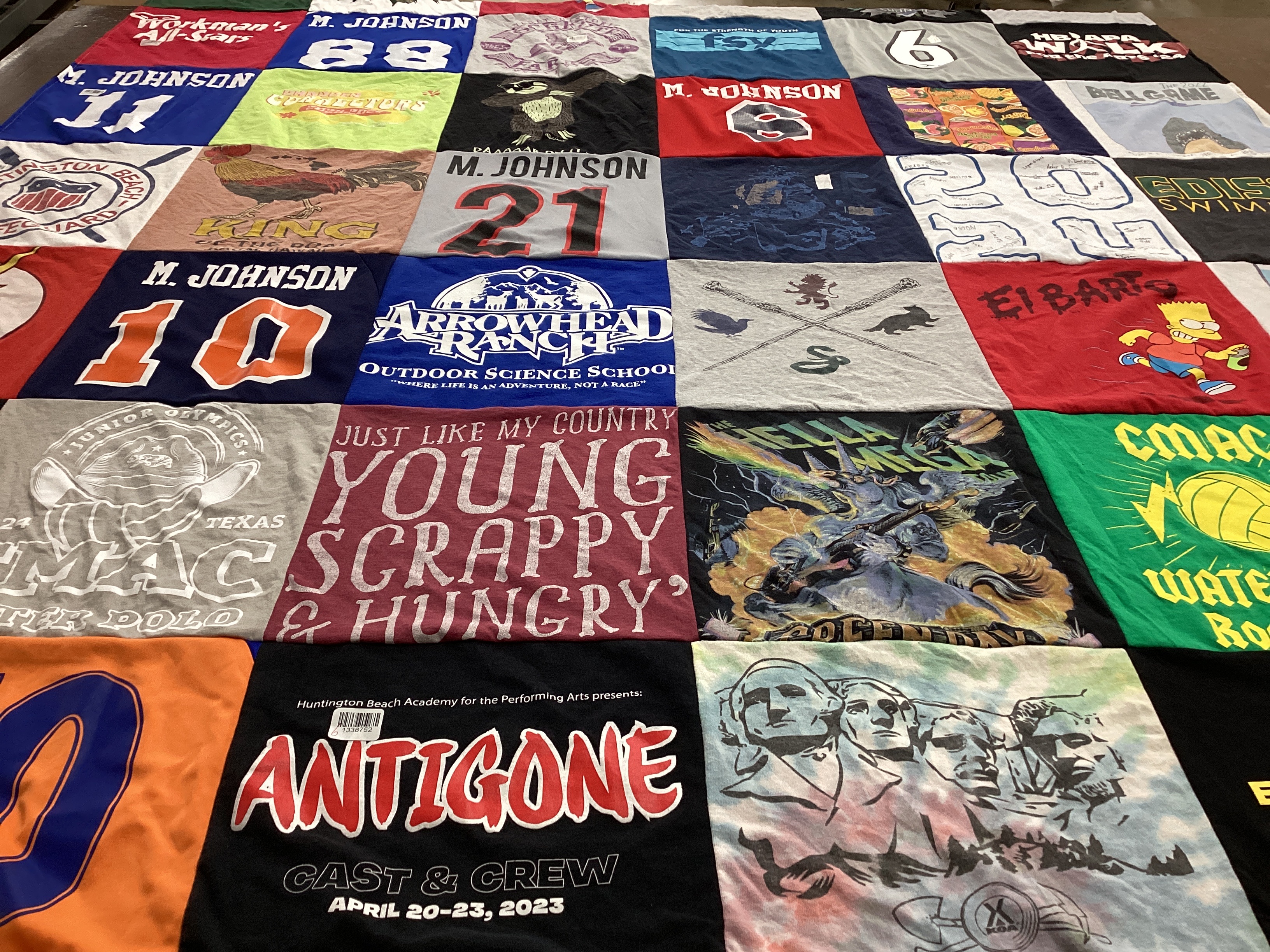 T-shirt quilt featuring cmac water polo, cmac swim by Jennifer from CA