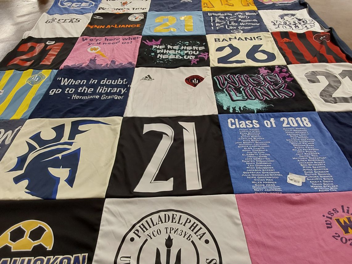 T-shirt quilt featuring penn alliance by Zeffy from PA
