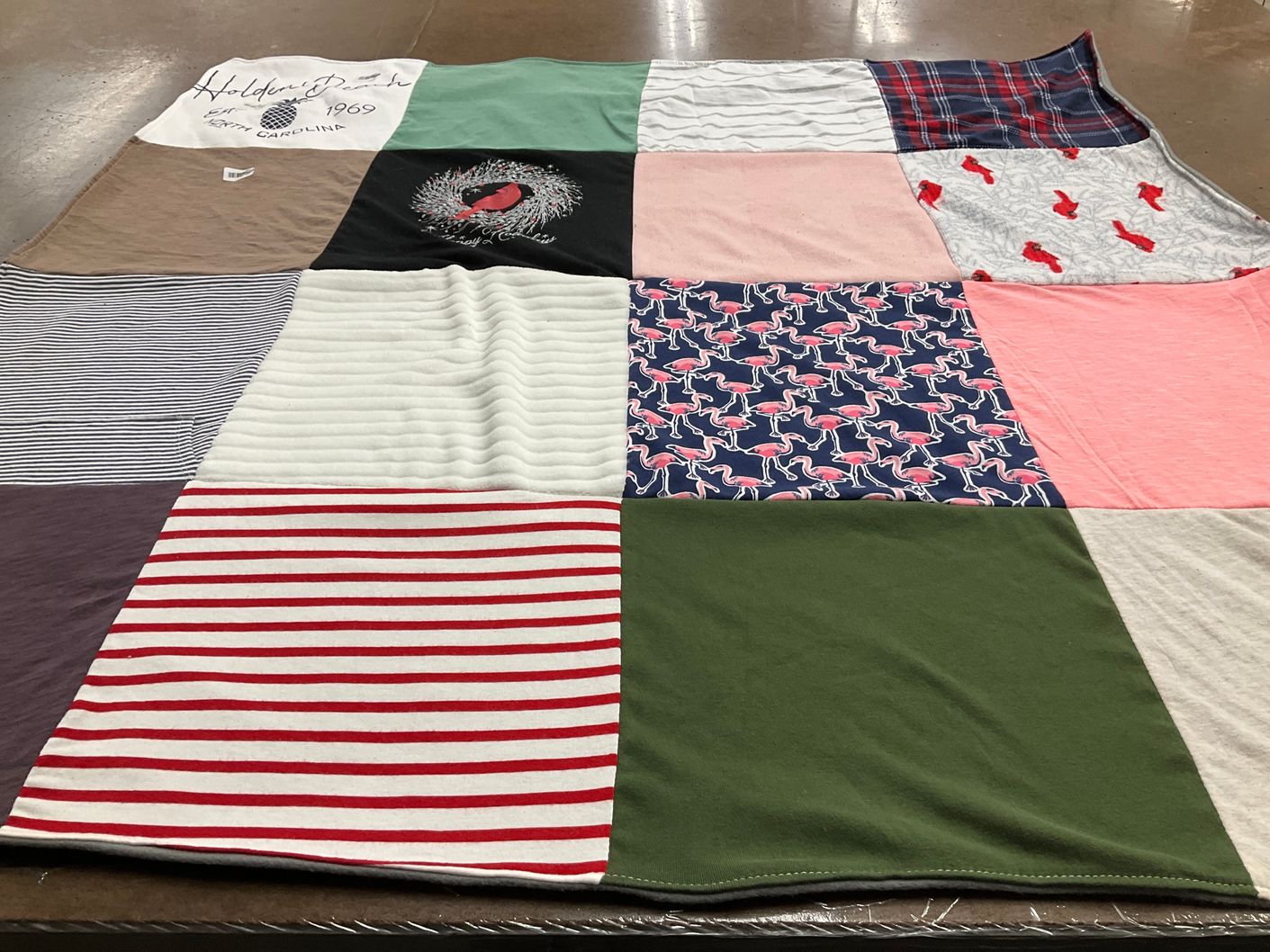 T-shirt quilt with southeastern culture, nature themes by Patricia from SC