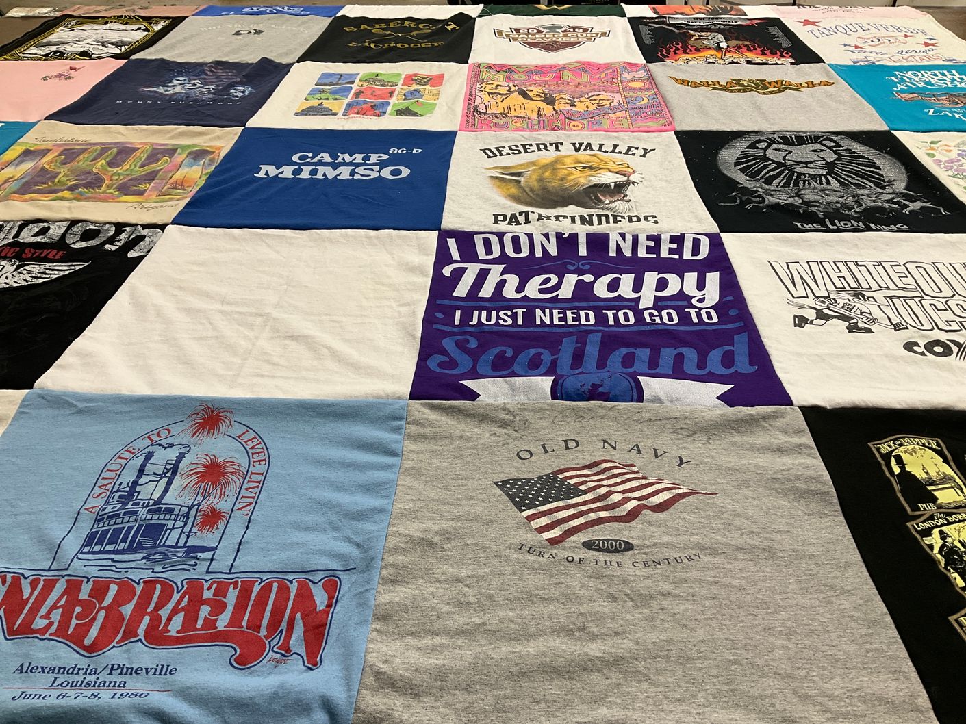 T-shirt quilt featuring tucson roadrunners by Kim from AZ