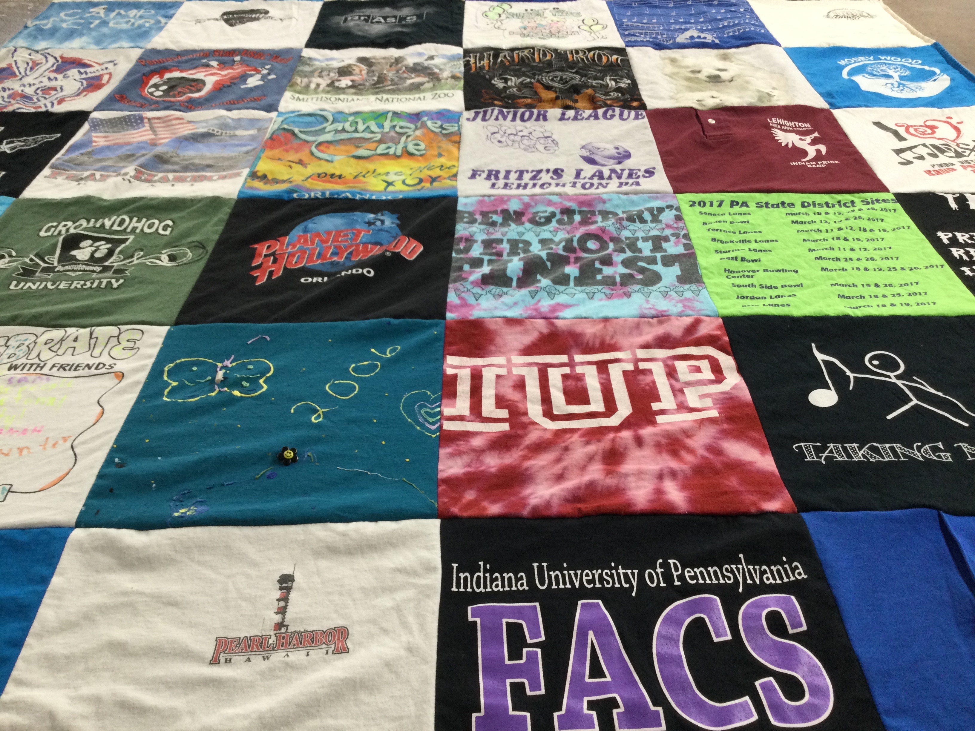 T-shirt quilt featuring fritz lanes lehighton by Dawn from PA