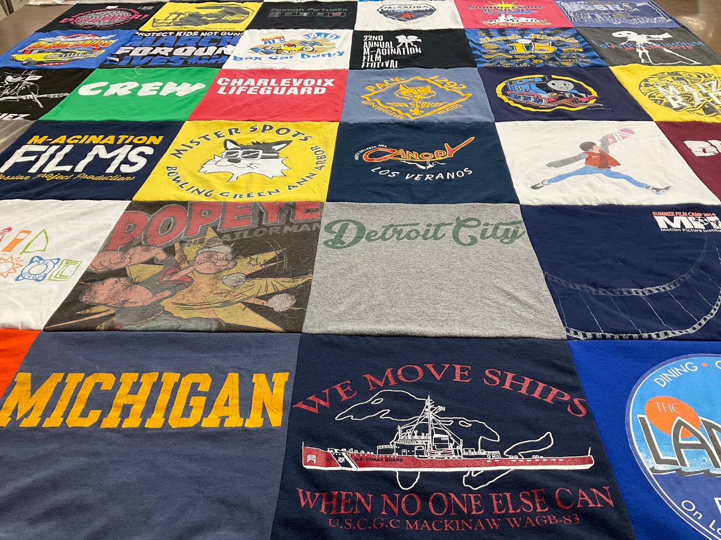 T-shirt quilt from bowling green state university by Julie from MI