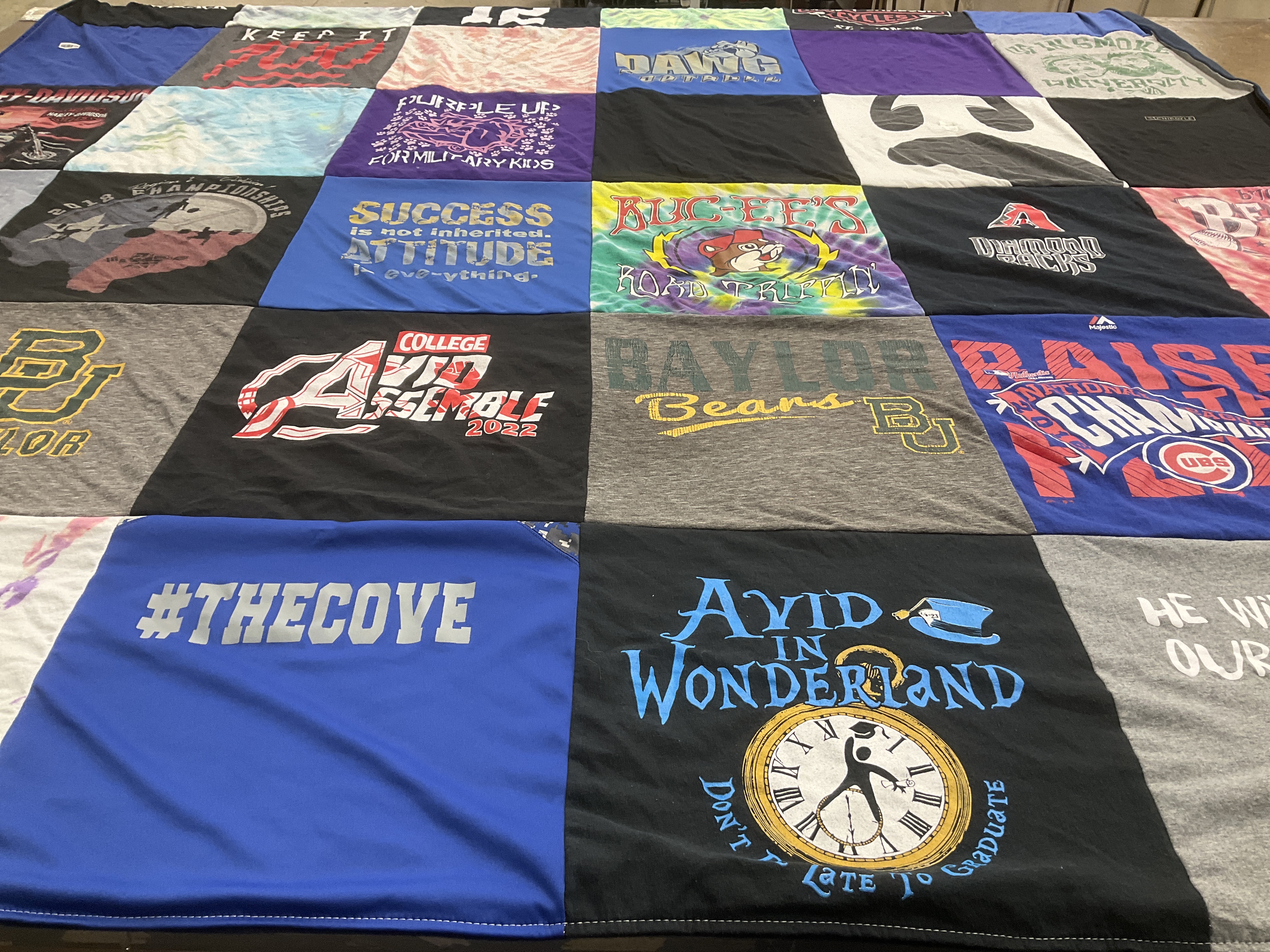 T-shirt quilt featuring cubs by Amanda from TX