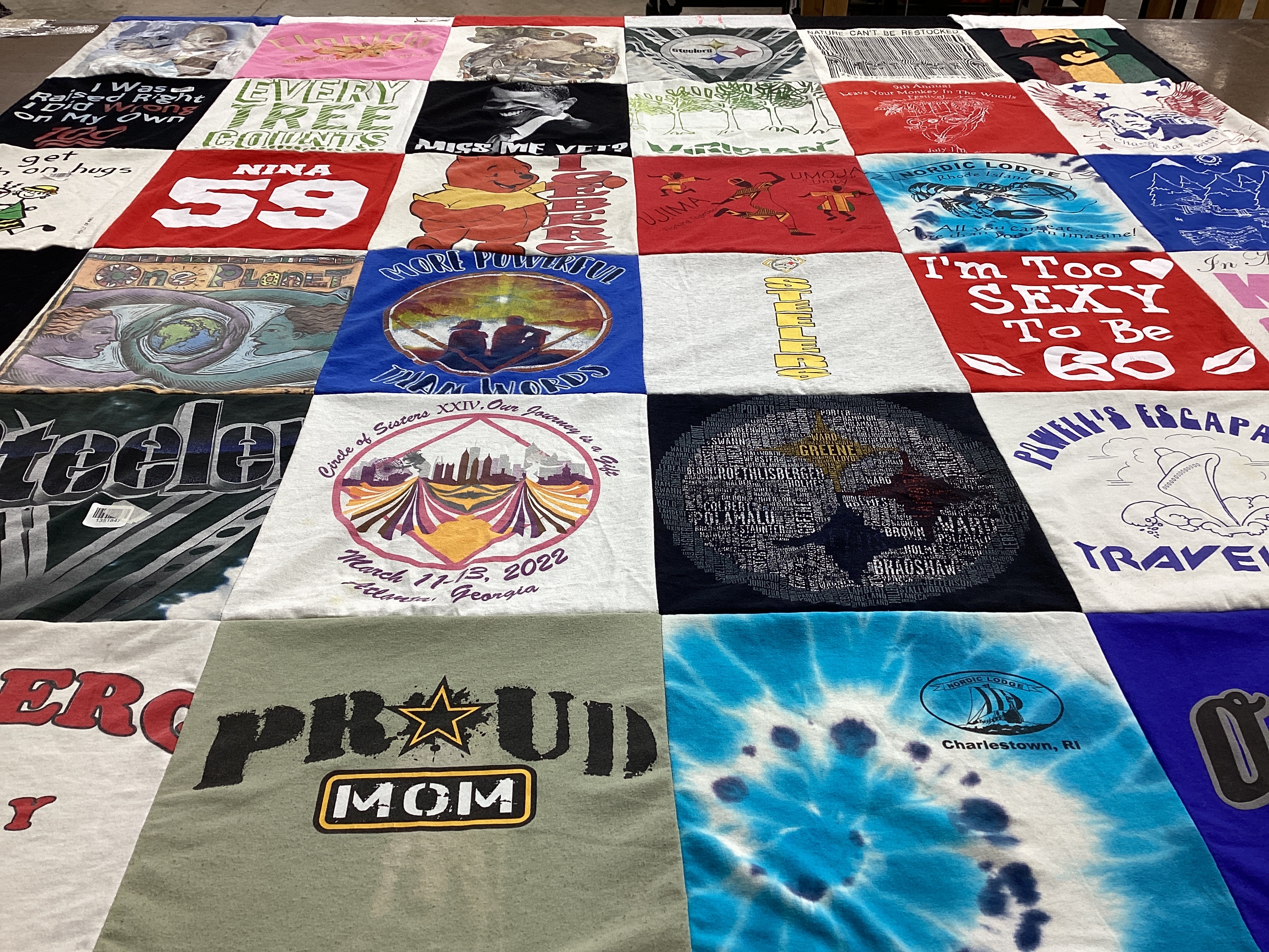 T-shirt quilt featuring pittsburgh steelers by Natasha from NY