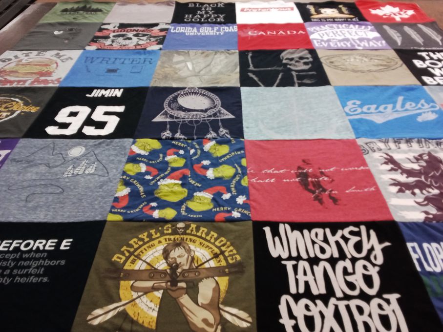 T-shirt quilt from florida gulf coast university by Edward from FL
