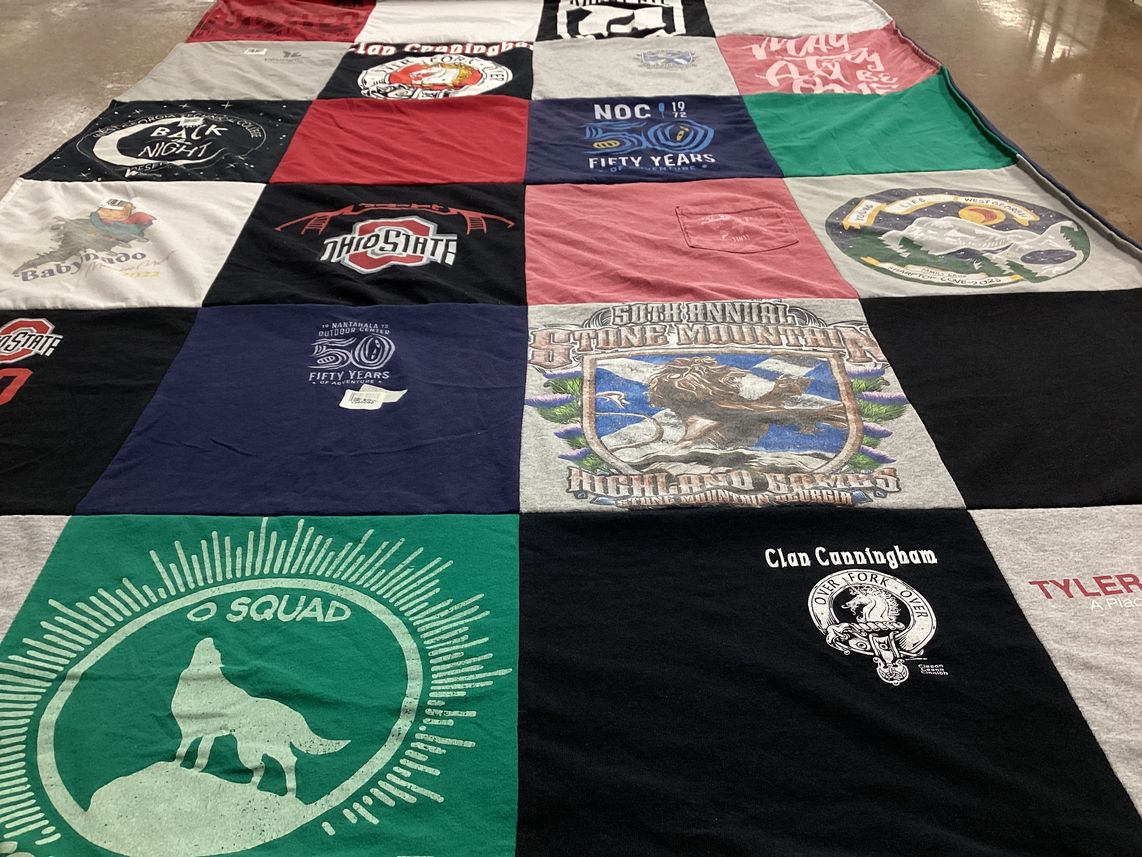 T-shirt quilt from ohio state university by Shawn from GA
