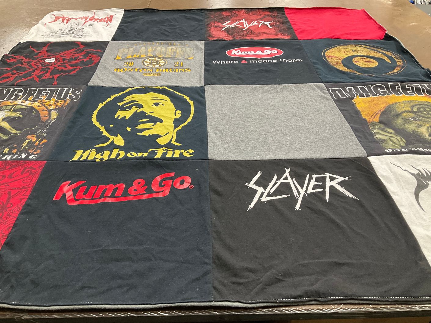 T-shirt quilt by Nicole from CO