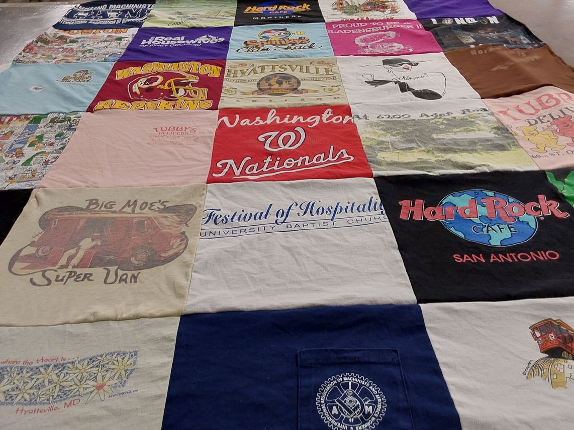 T-shirt quilt featuring washington nationals by Barbara from MD