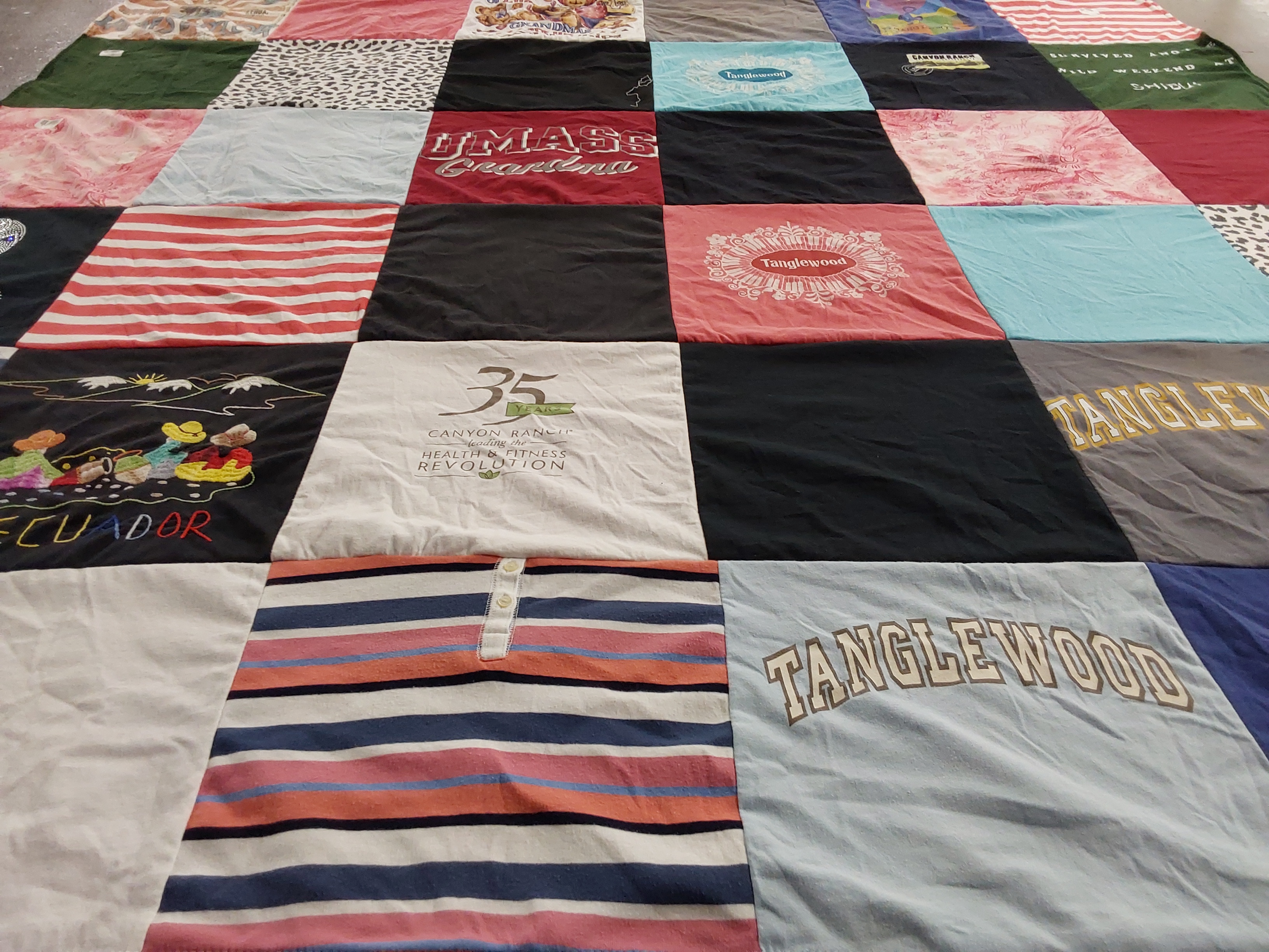 T-shirt quilt from umass university by Jennifer from NJ