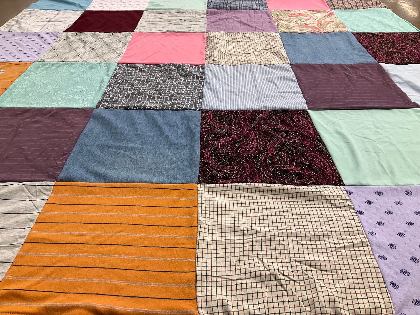 T-shirt quilt with sewing, crafting themes by Alise from MA