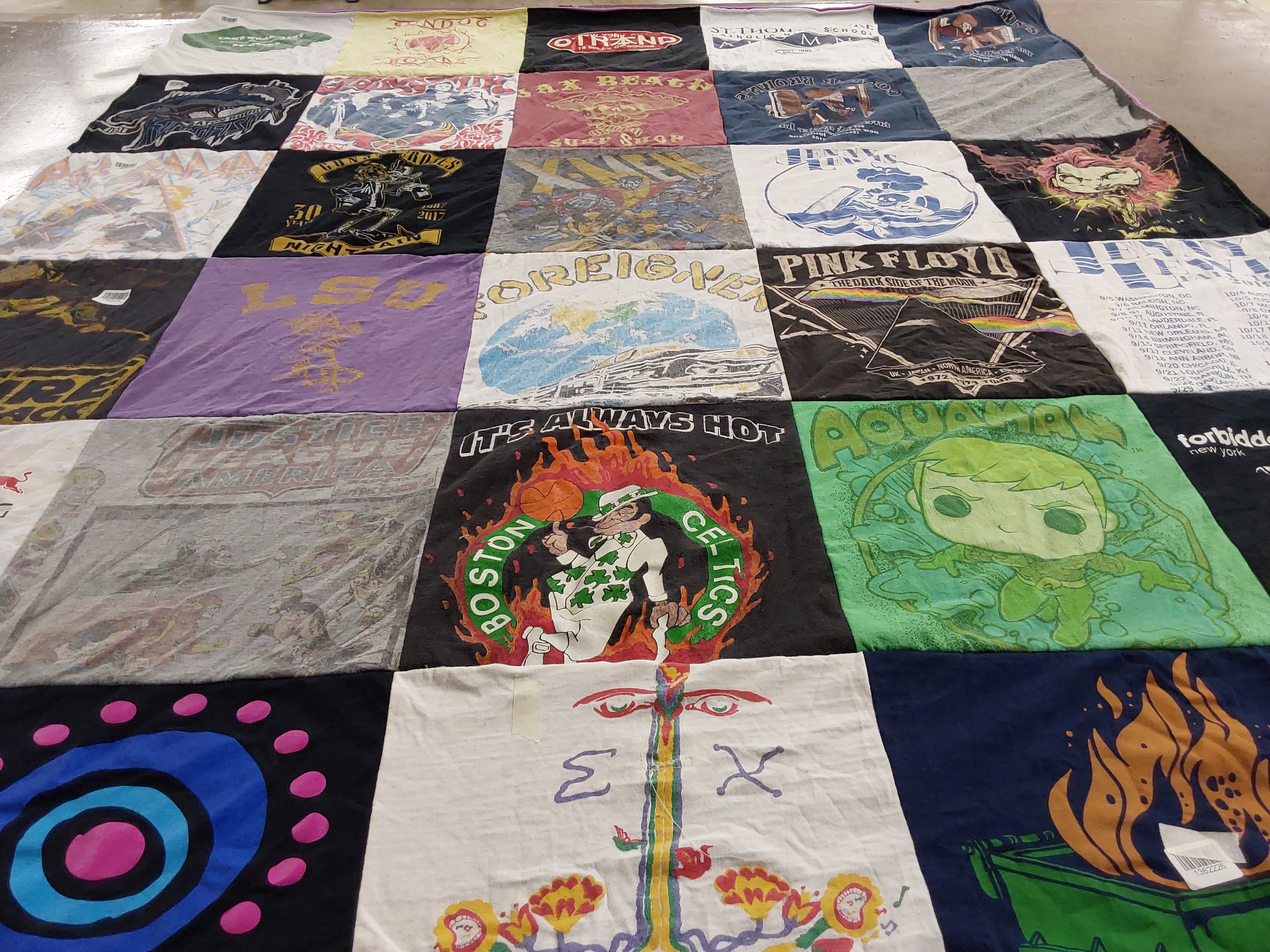 T-shirt quilt featuring boston celtics by Norman from LA