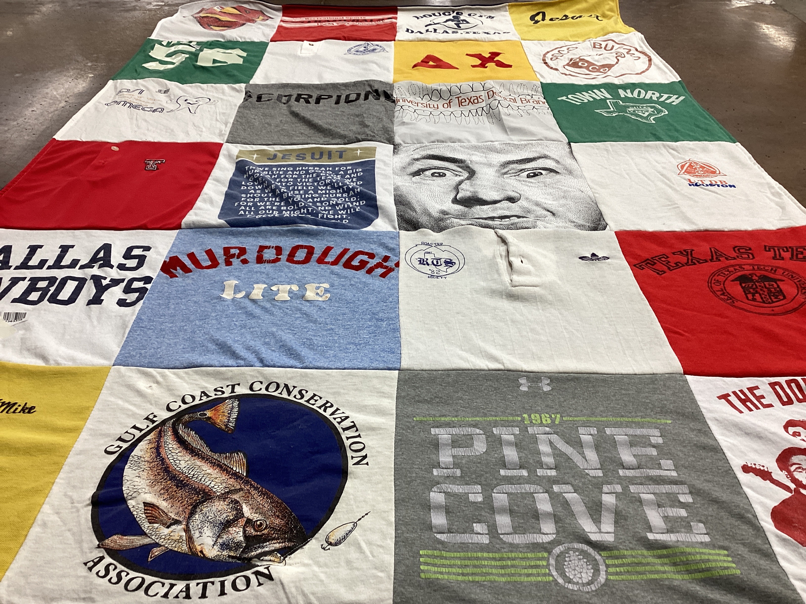 T-shirt quilt featuring dallas cowboys by MICHAEL A from TX