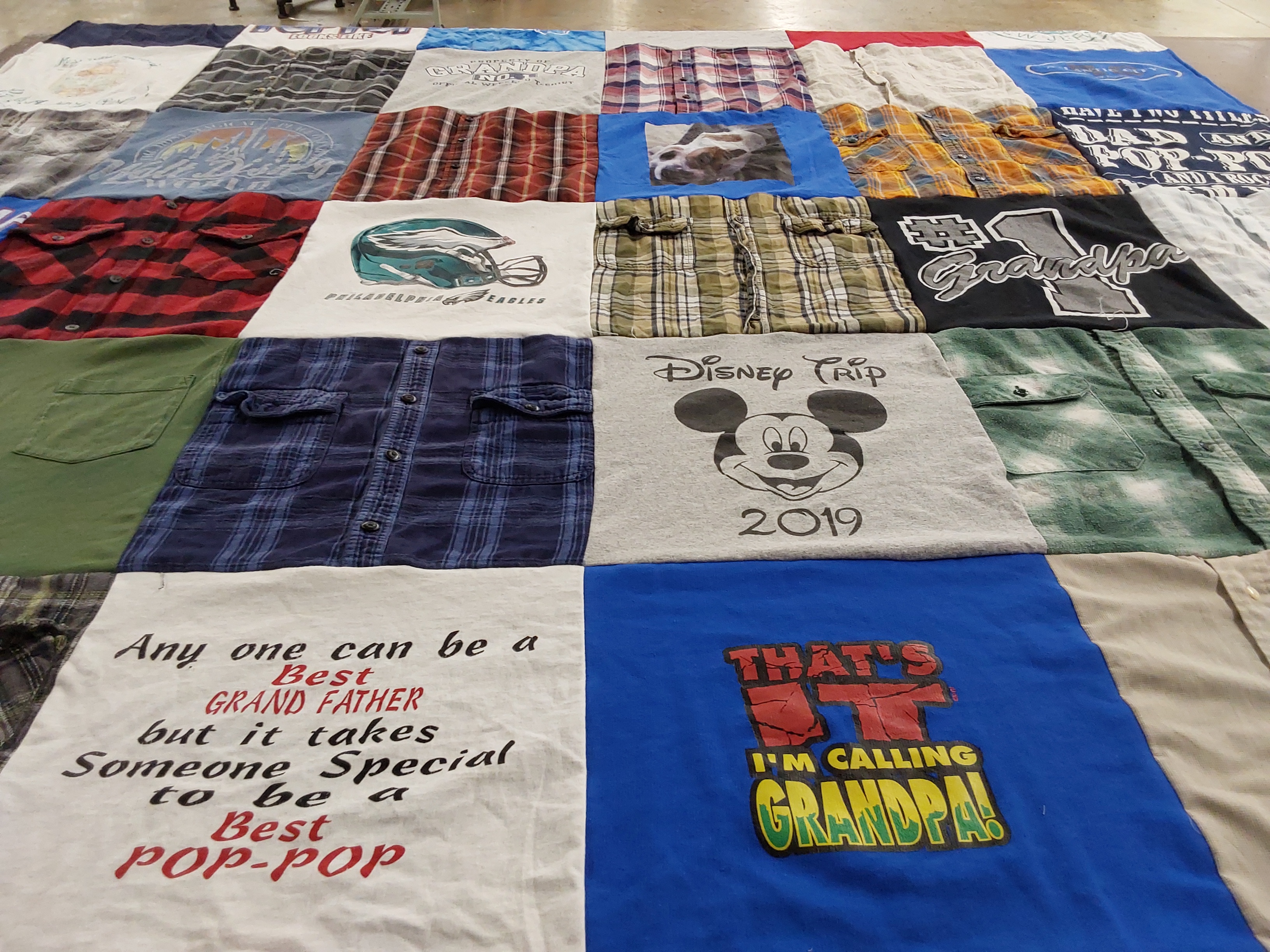 T-shirt quilt featuring philadelphia eagles by Beverly from NJ