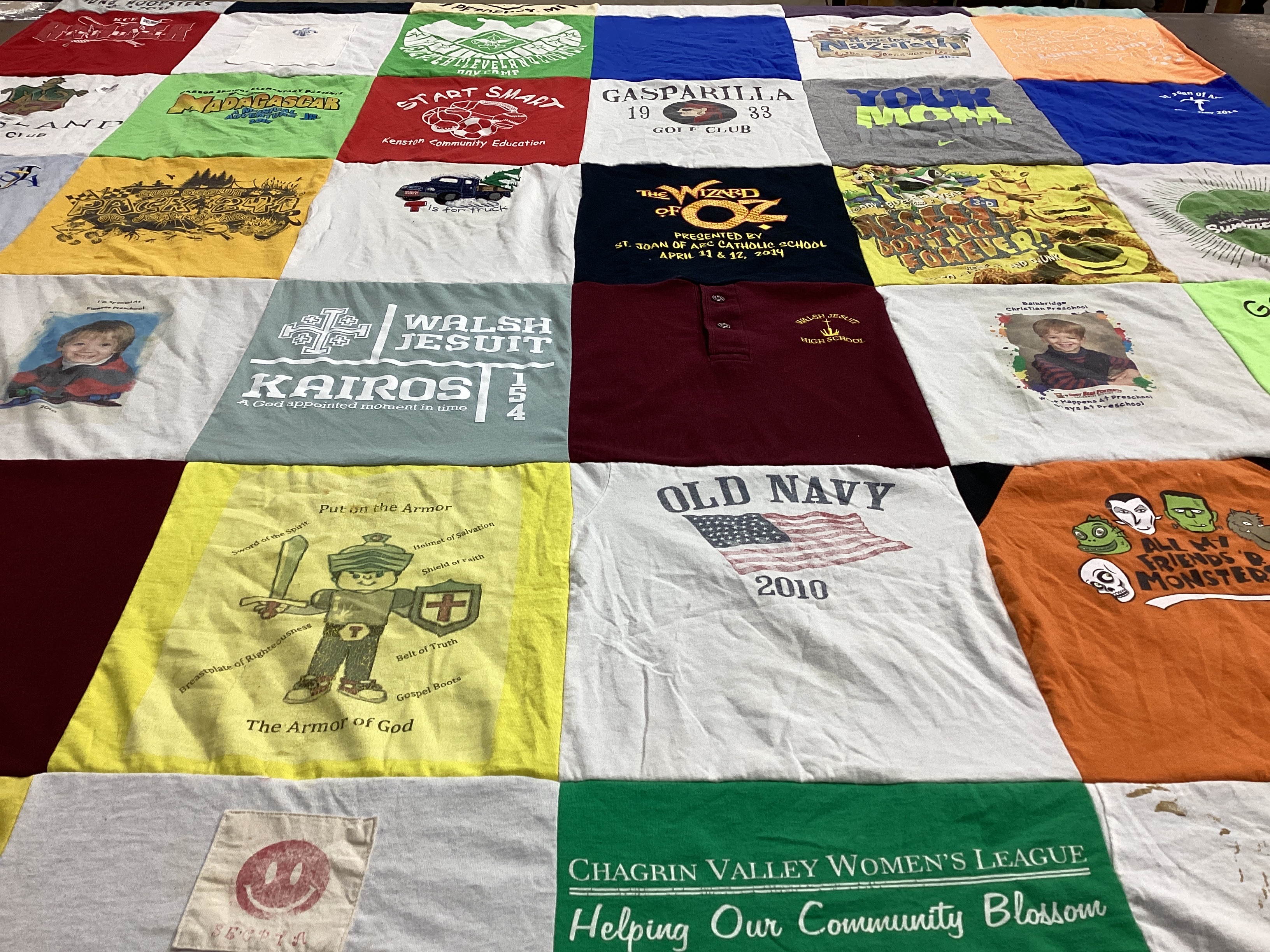 T-shirt quilt featuring packers by Teresa from OH