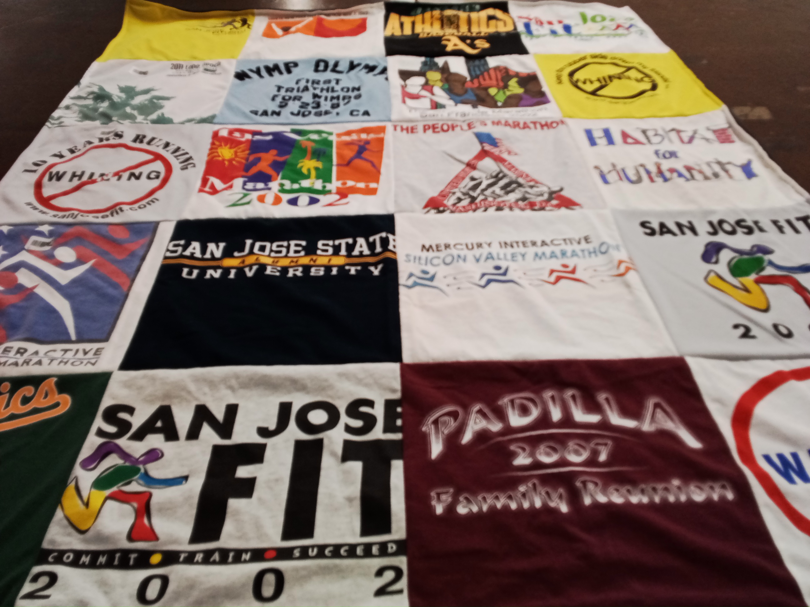T-shirt quilt featuring san jose fit by Robert from CA