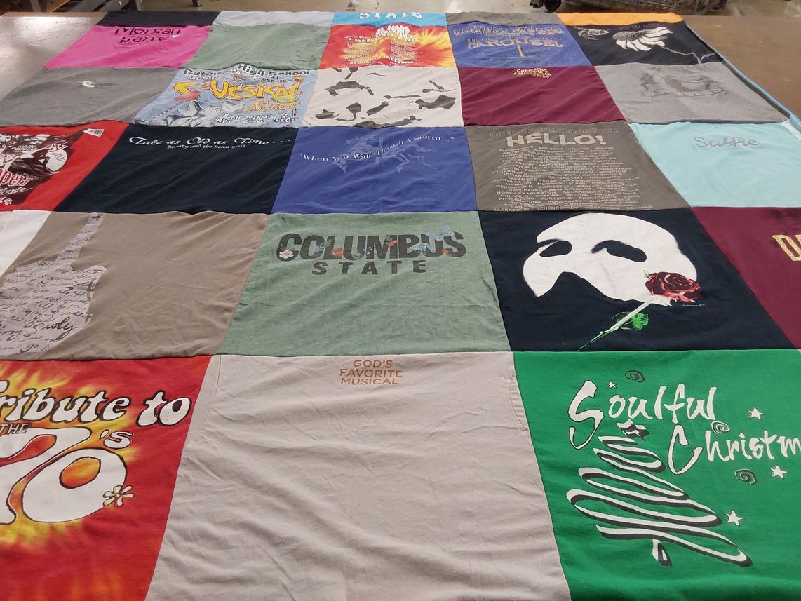 T-shirt quilt from columbus state university by Angela from FL