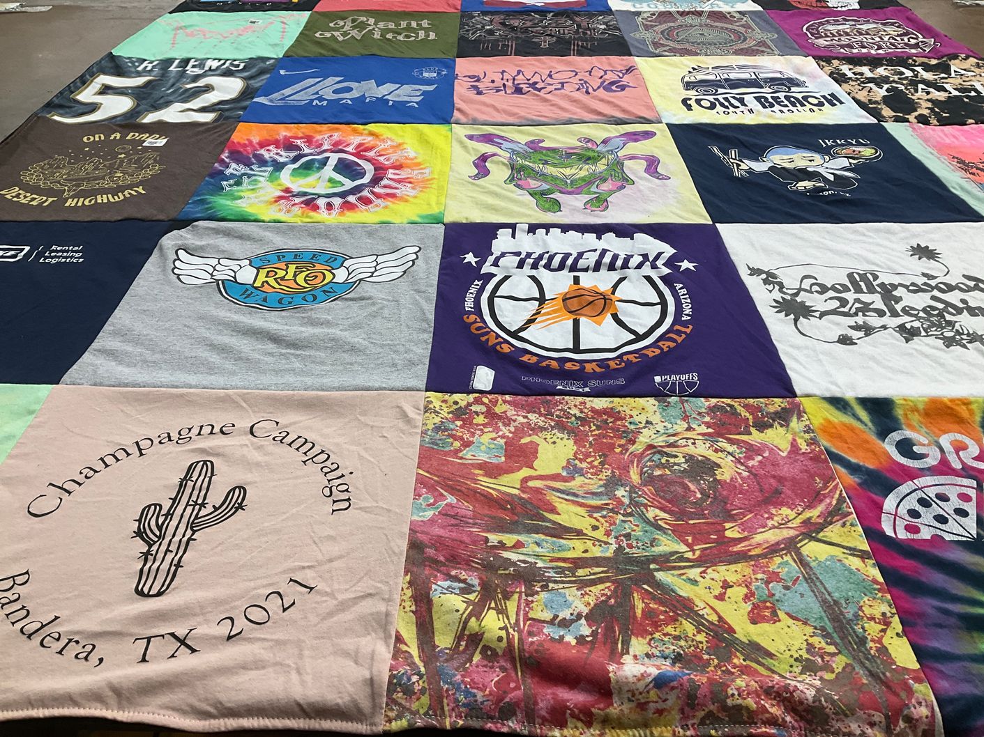 T-shirt quilt featuring phoenix suns basketball by Taylor from AZ