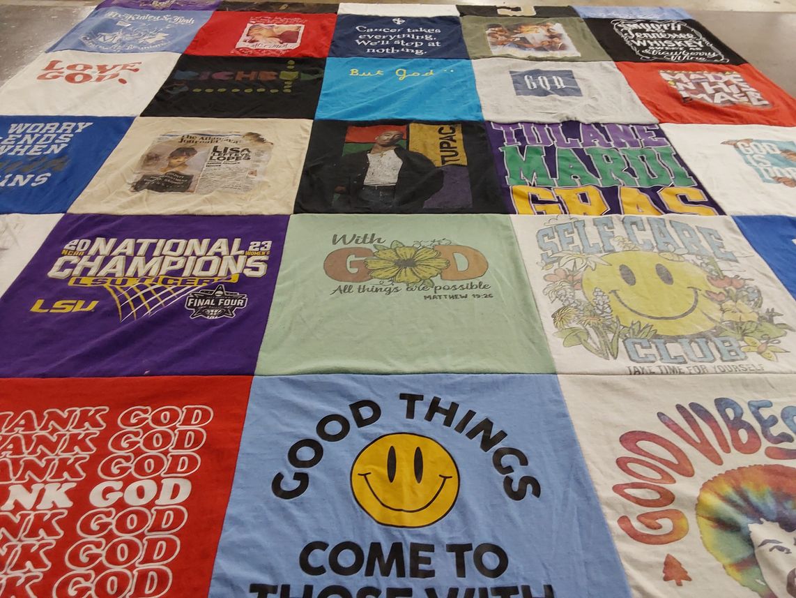 T-shirt quilt featuring lsu lady tigers basketball by Kee from LA