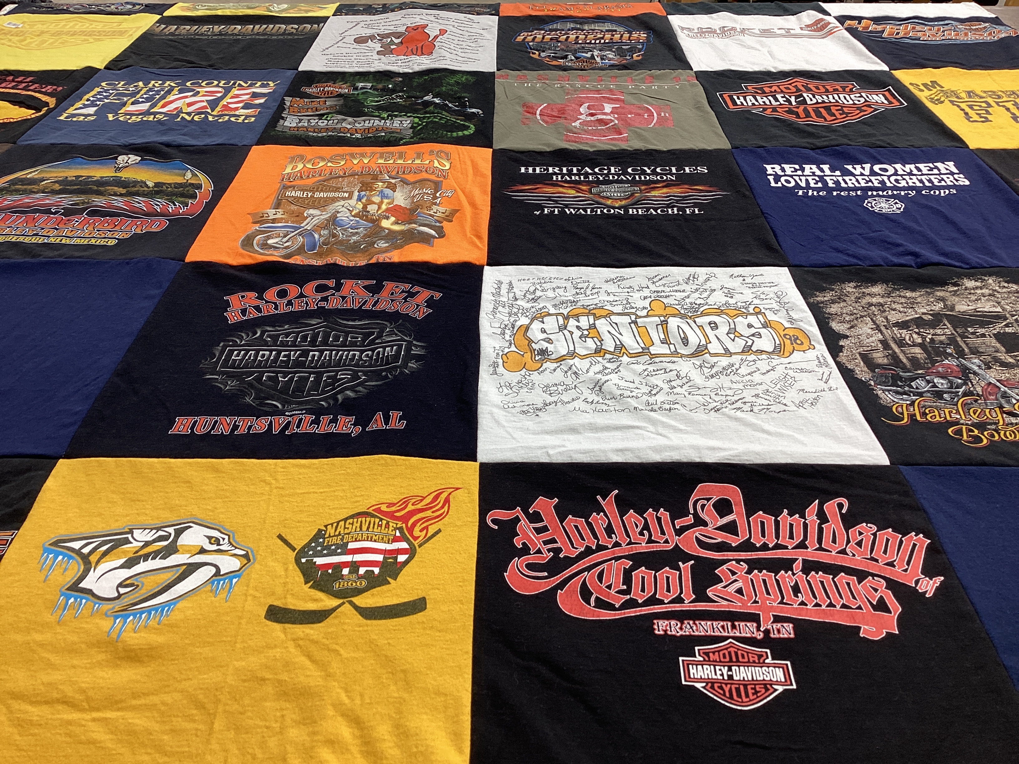 T-shirt quilt featuring nashville predators by Kristy from TN