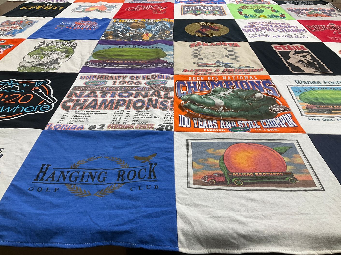 T-shirt quilt from university of florida by Andrew from FL